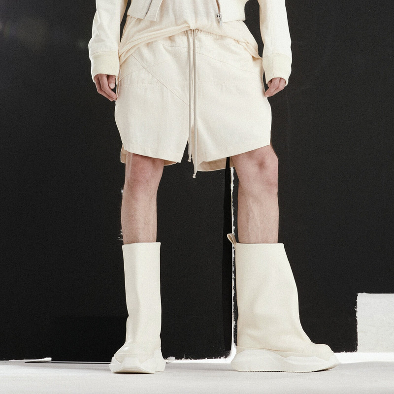 Rick Owens DRKSHDW Fogachine Sneaks Boots in Natural outlook
