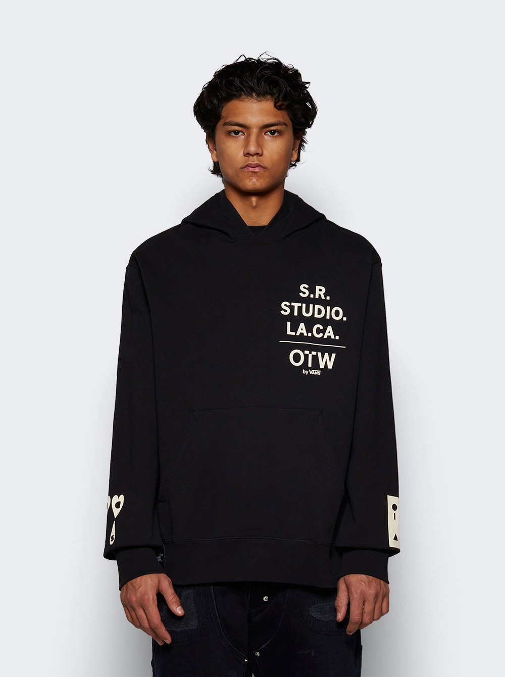 X Sterling Ruby Otw Hoodie Black - 3