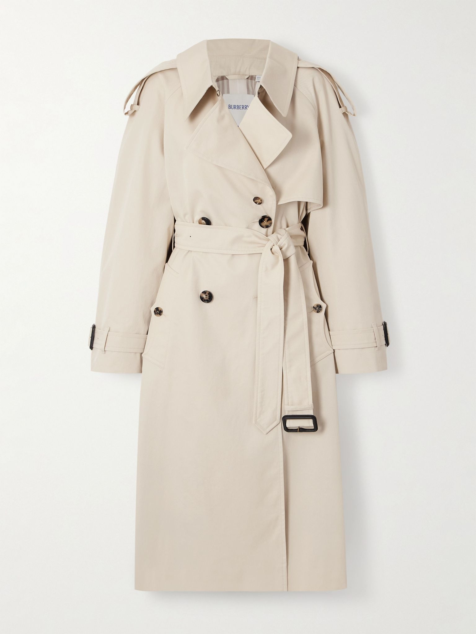 Fitzrovia cotton-gabardine trench coat Beige - 1