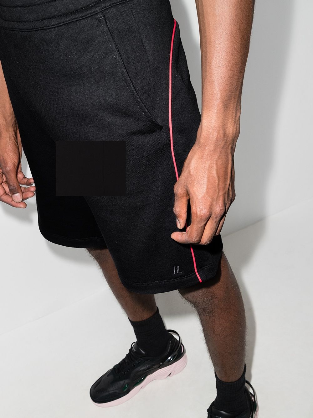 piped trim track shorts - 4