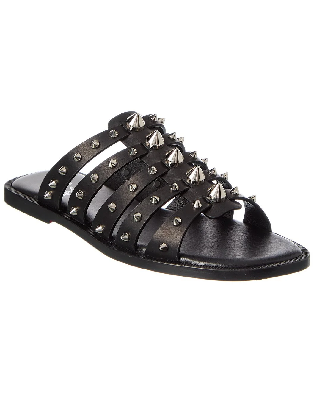 Christian Louboutin Charja Spike Leather Sandal - 1