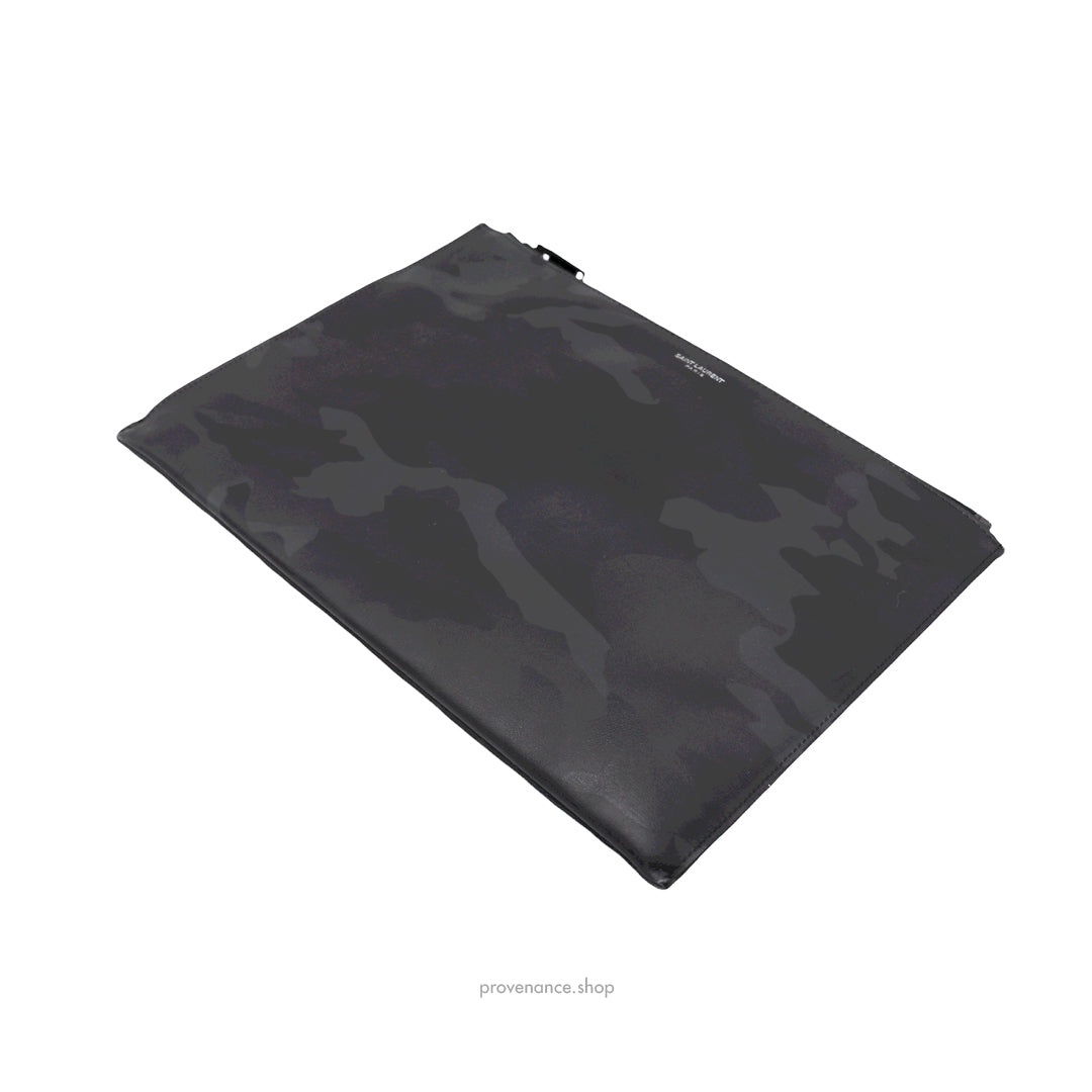 Saint Laurent Paris SLP Zipped Pouch - Shadow Camo - 4