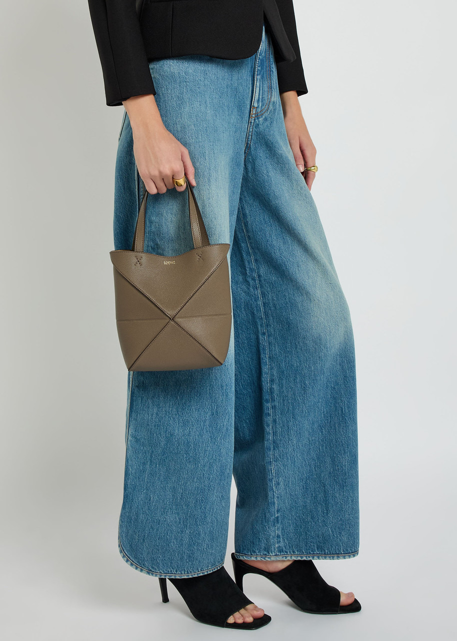 Loewe Puzzle Fold Mini Leather Tote bag - 6