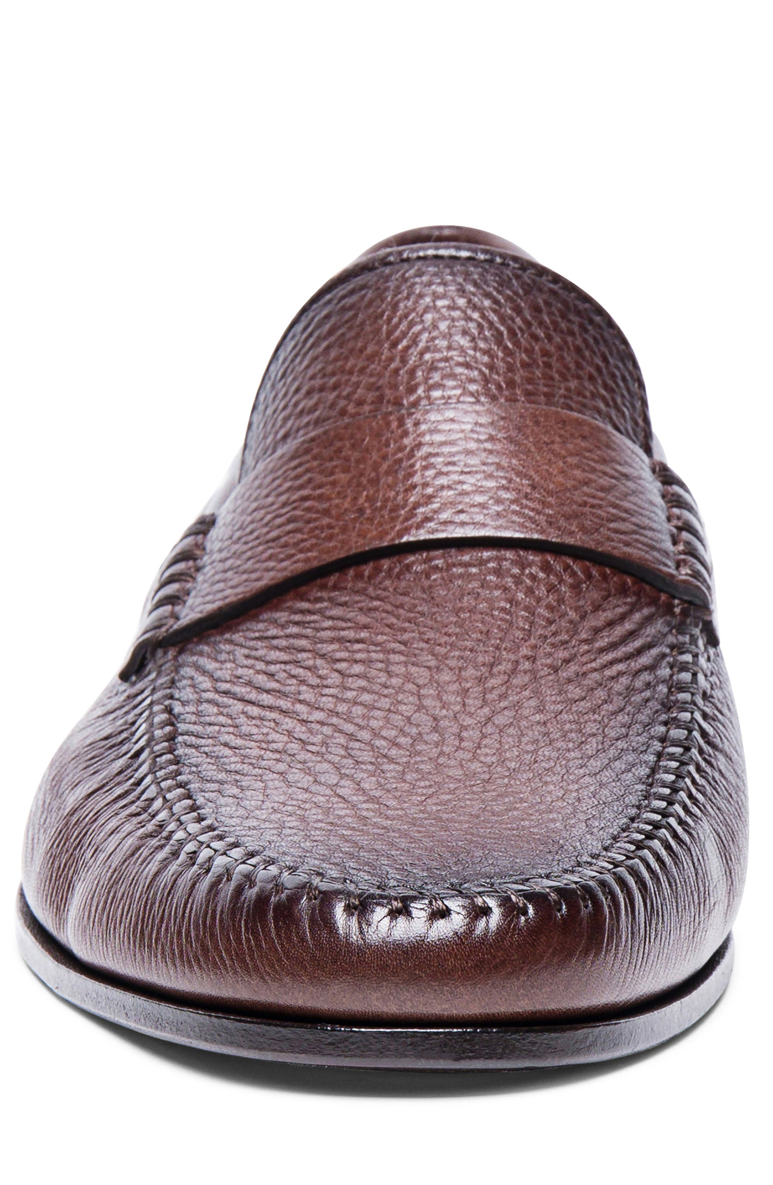 Santoni Paine Loafer in Dark Brown at Nordstrom - 4