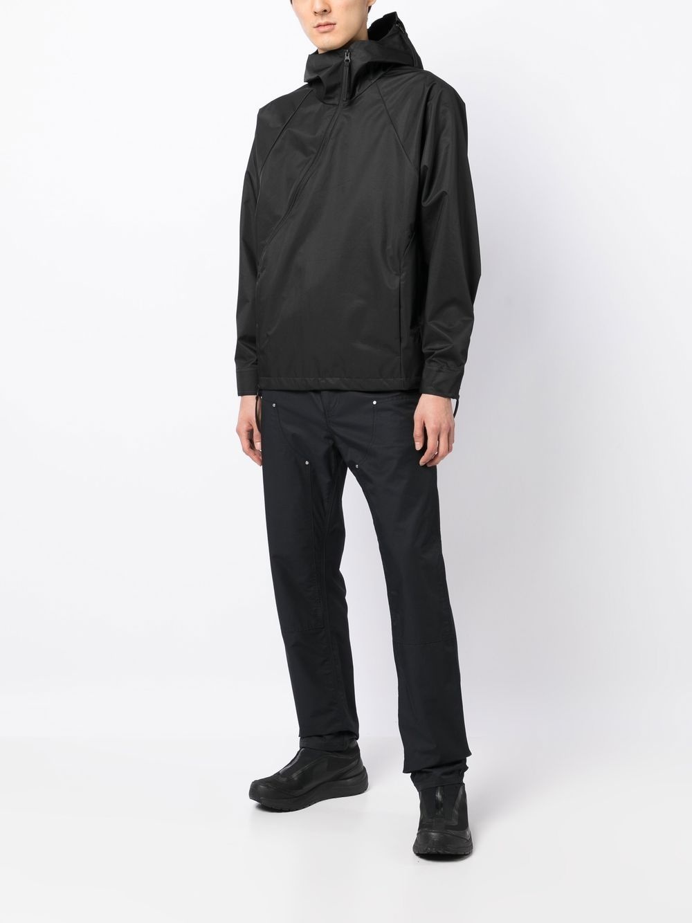 hooded zip-up windbreaker - 3