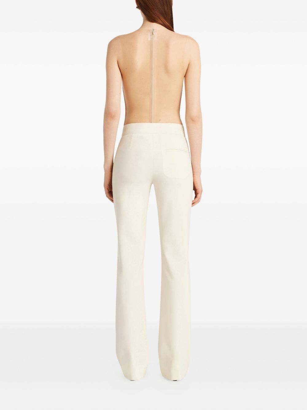 sheer-panel bodysuit - 4
