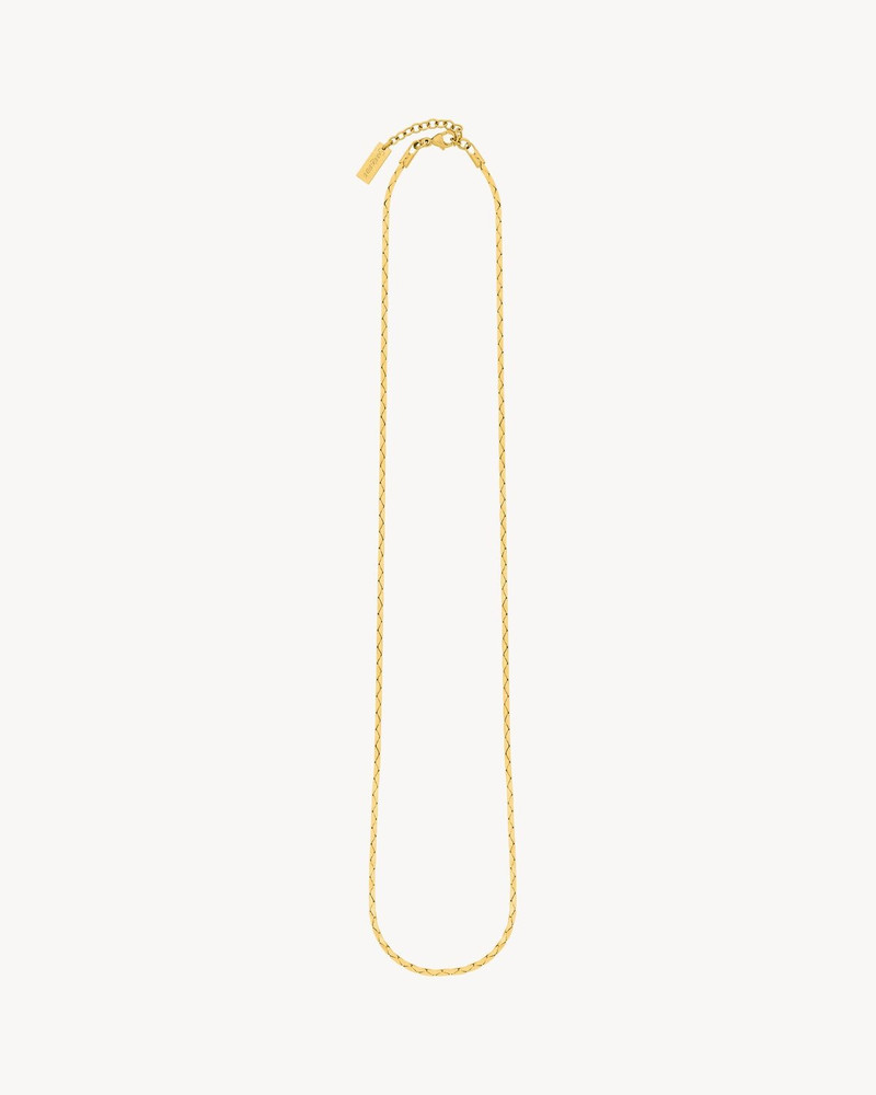 SAINT LAURENT COBRA-CHAIN NECKLACE IN METAL outlook