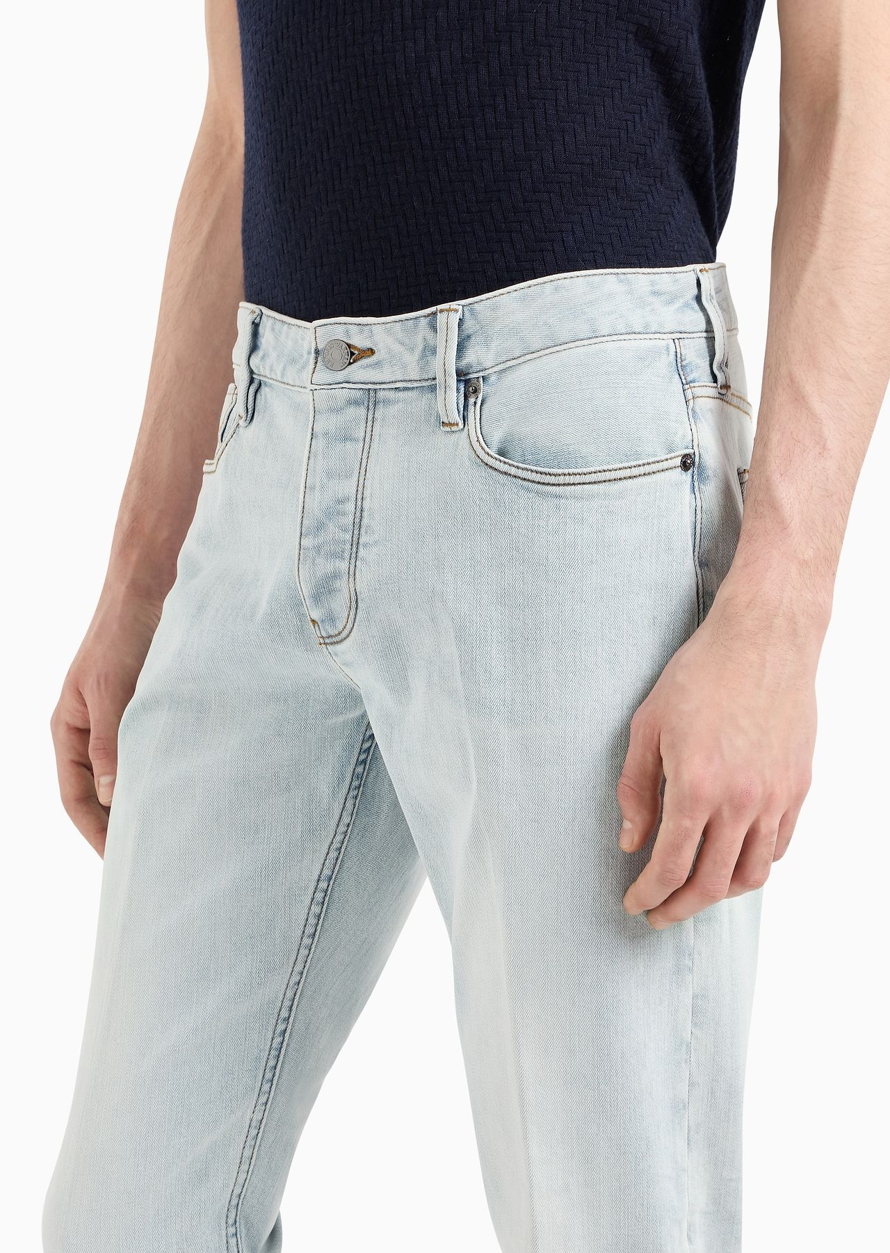 J75 Slim-fit faded denim jeans - 5