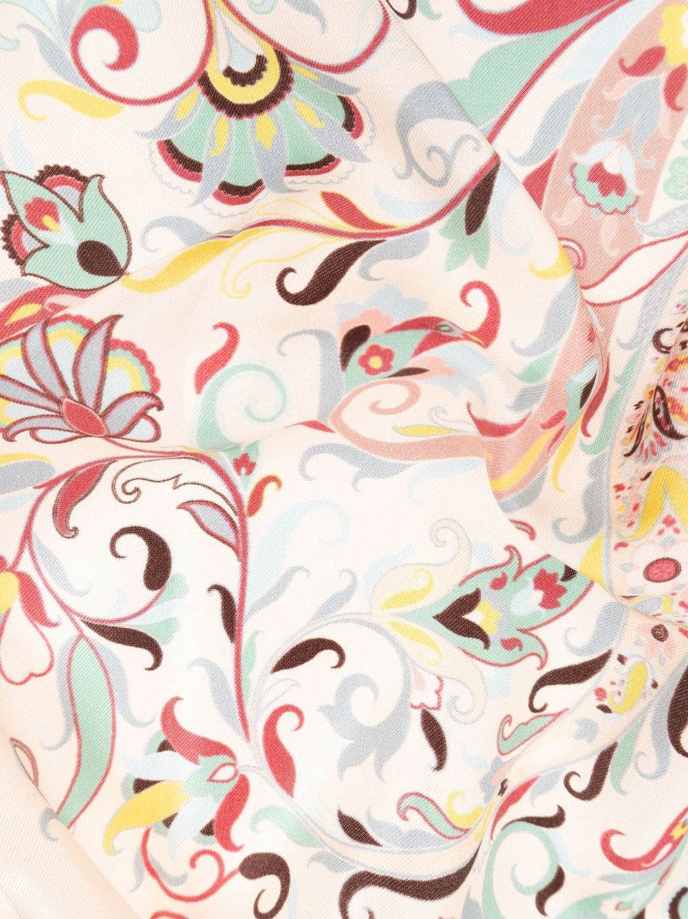 paisley-print silk scarf - 3