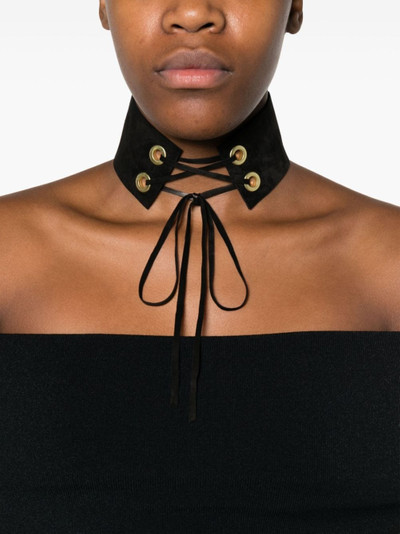 MANOKHI Mira 4 leather chocker necklace outlook