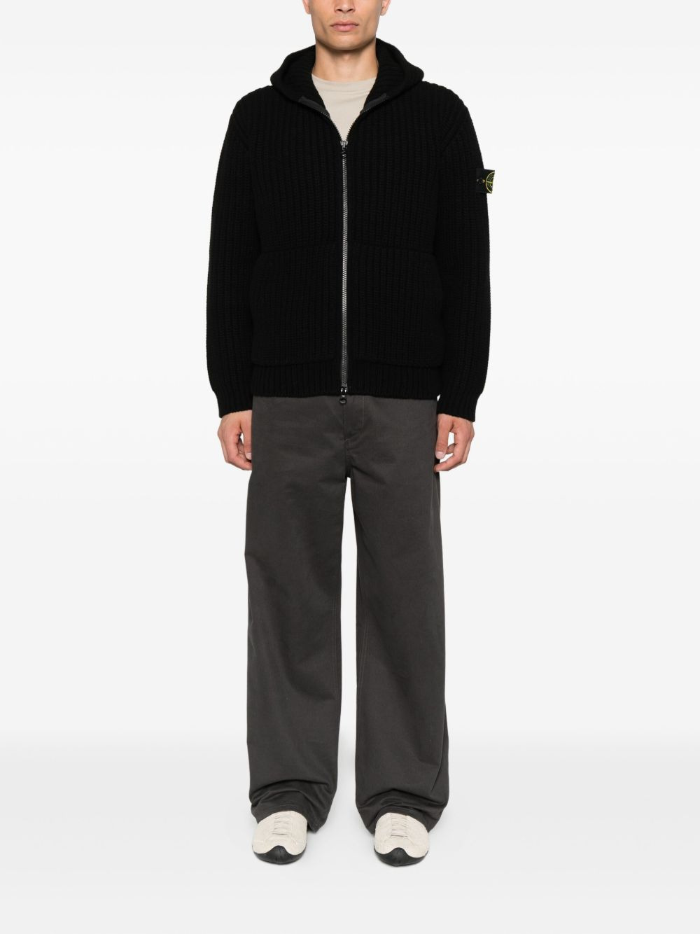 ribbed-knit cardigan - 2