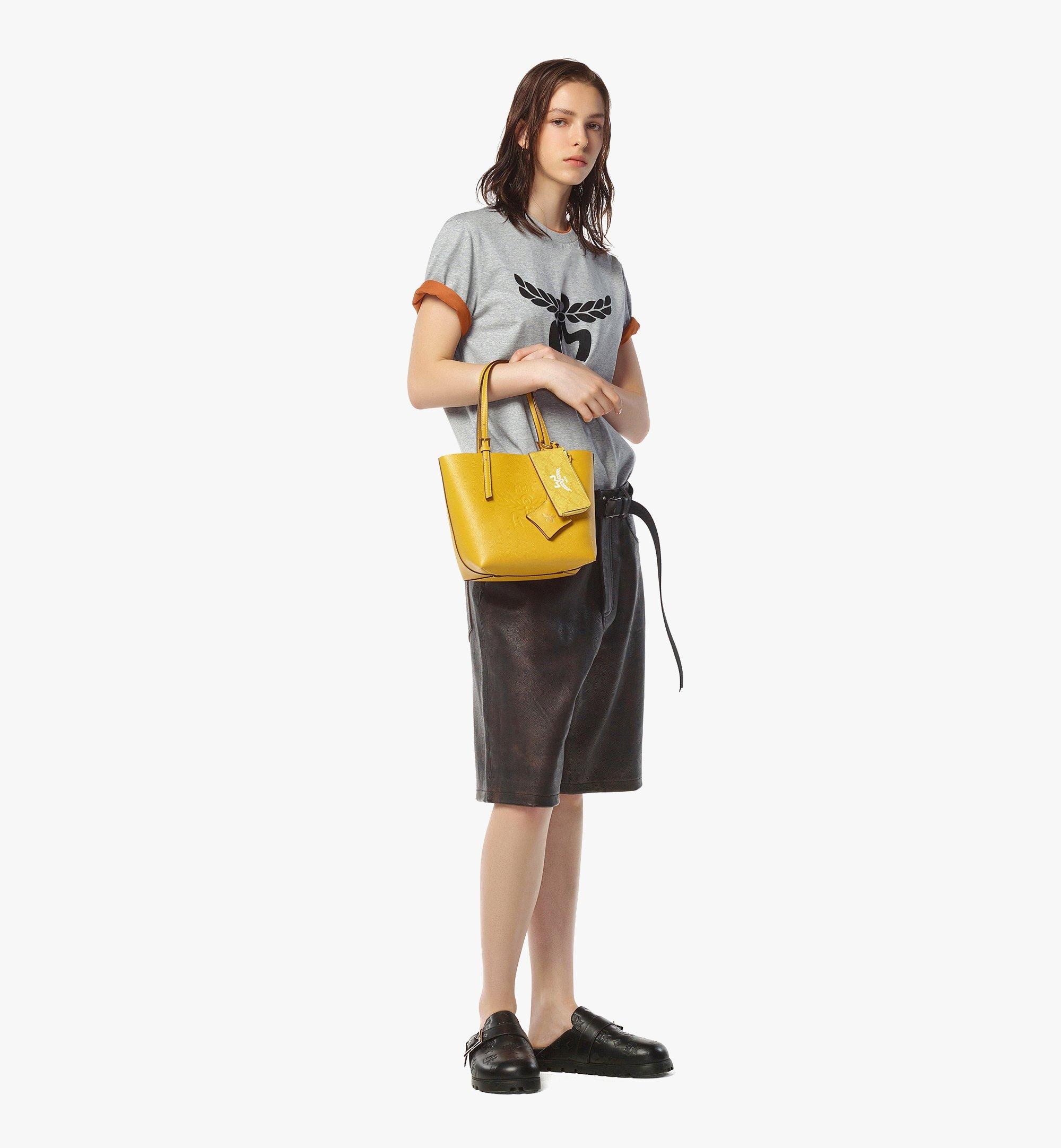 Himmel Shopper in Embossed Logo Leather - 7