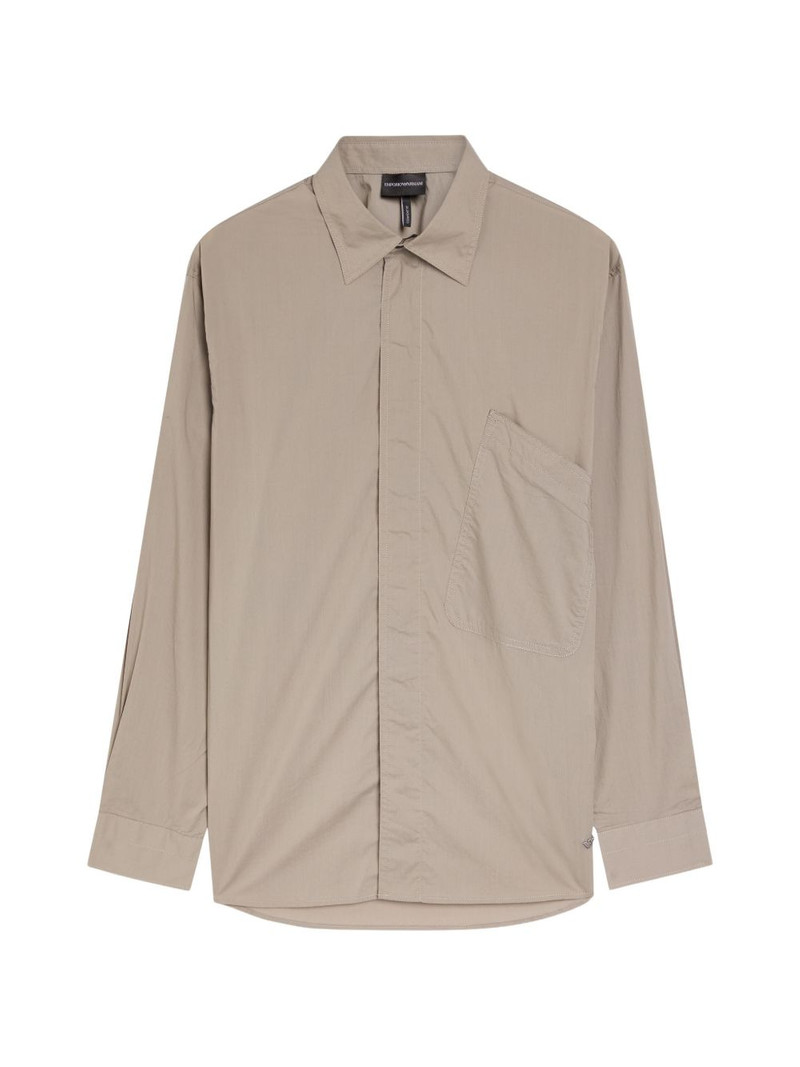 logo embroidered shirt 1