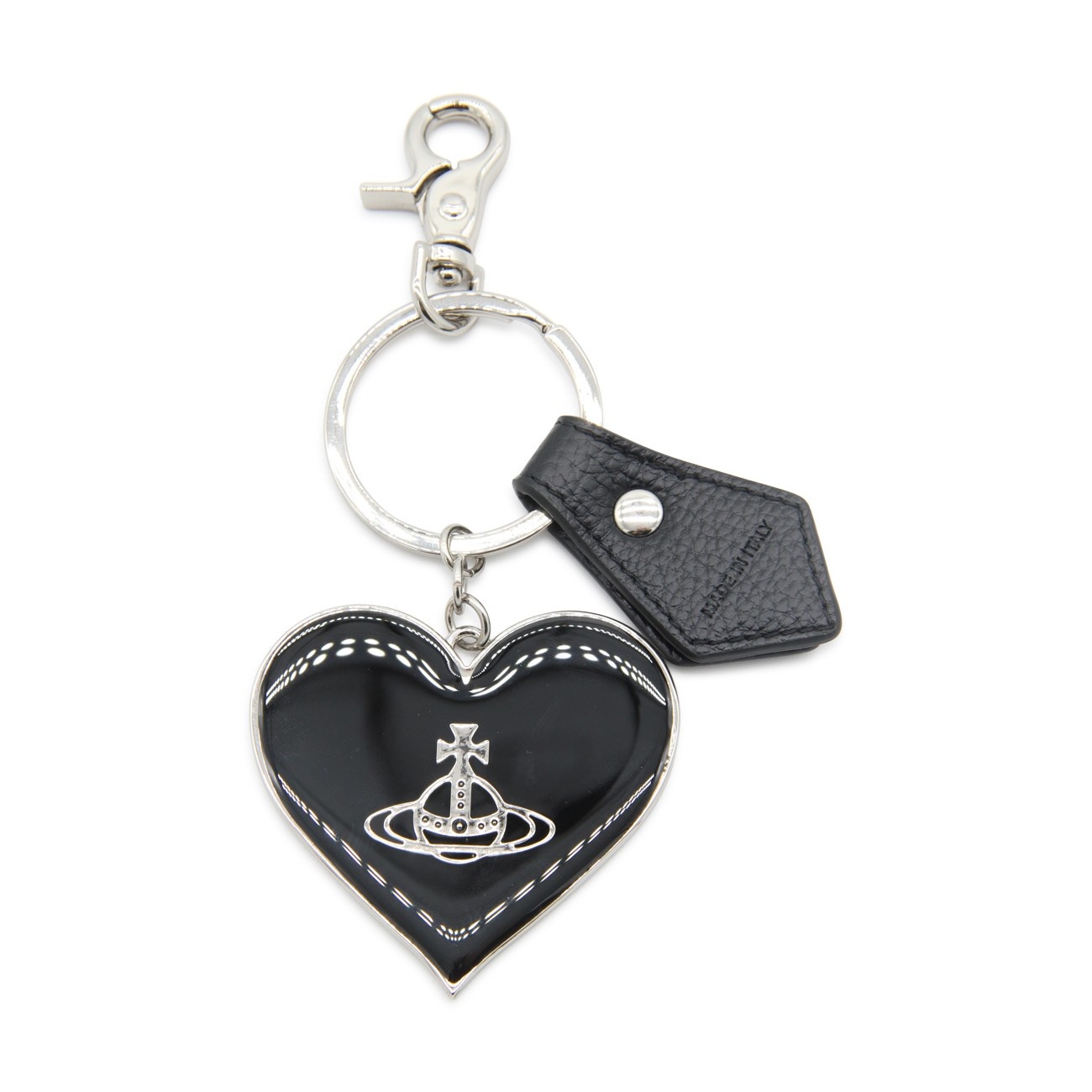black veg rain orb heart key ring - 1