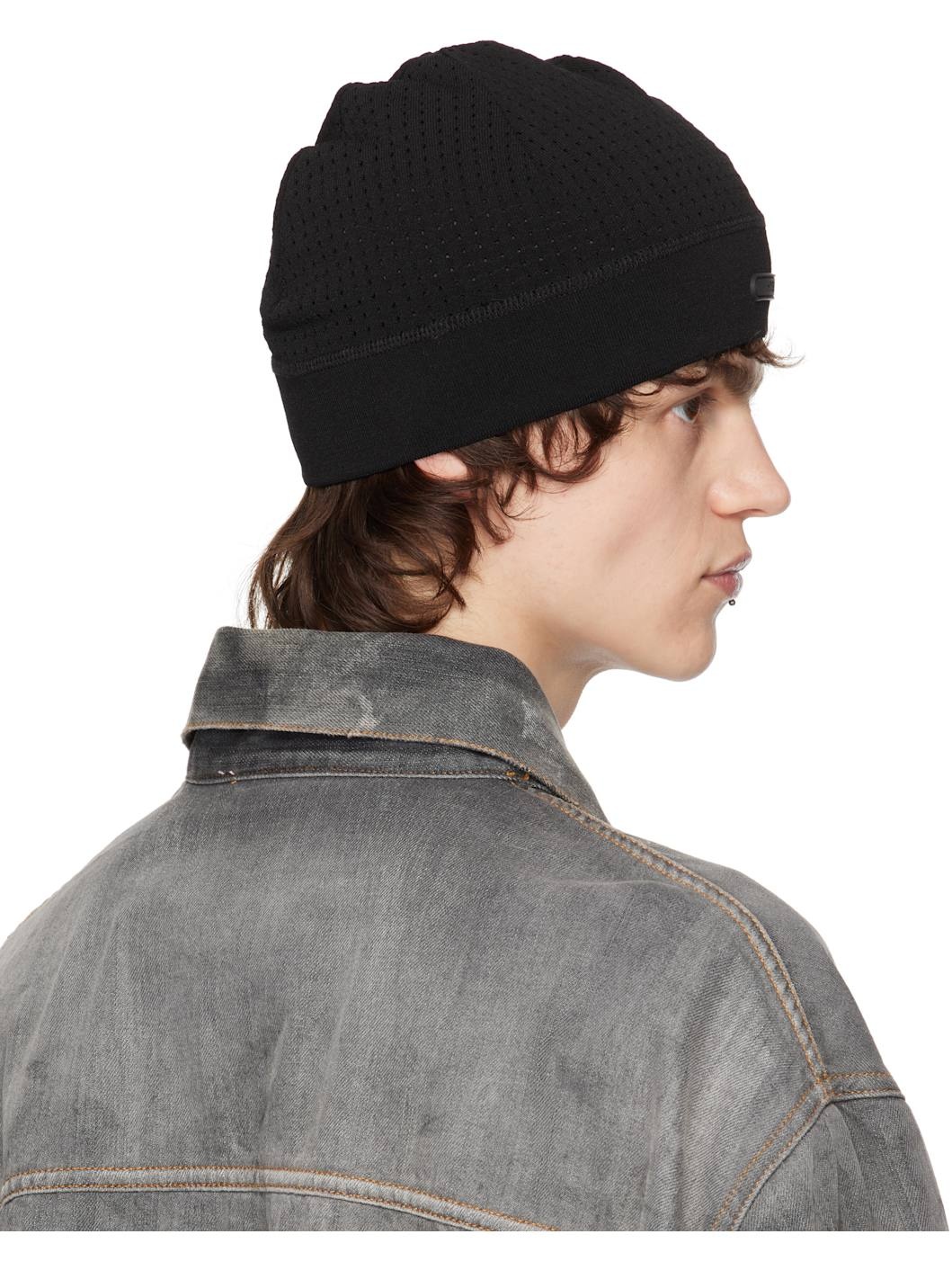 Black Logo Beanie - 3