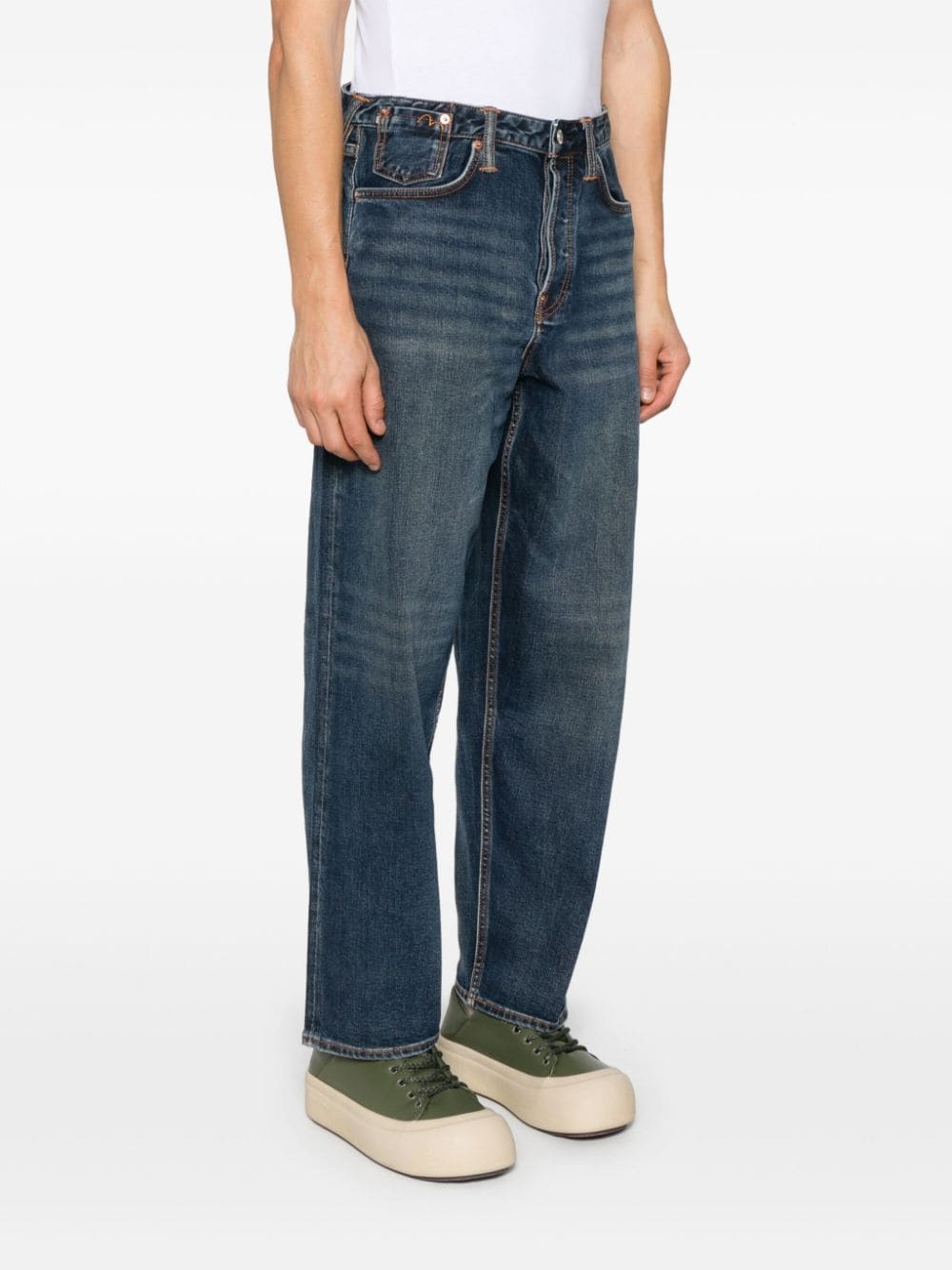 logo-print jeans - 3