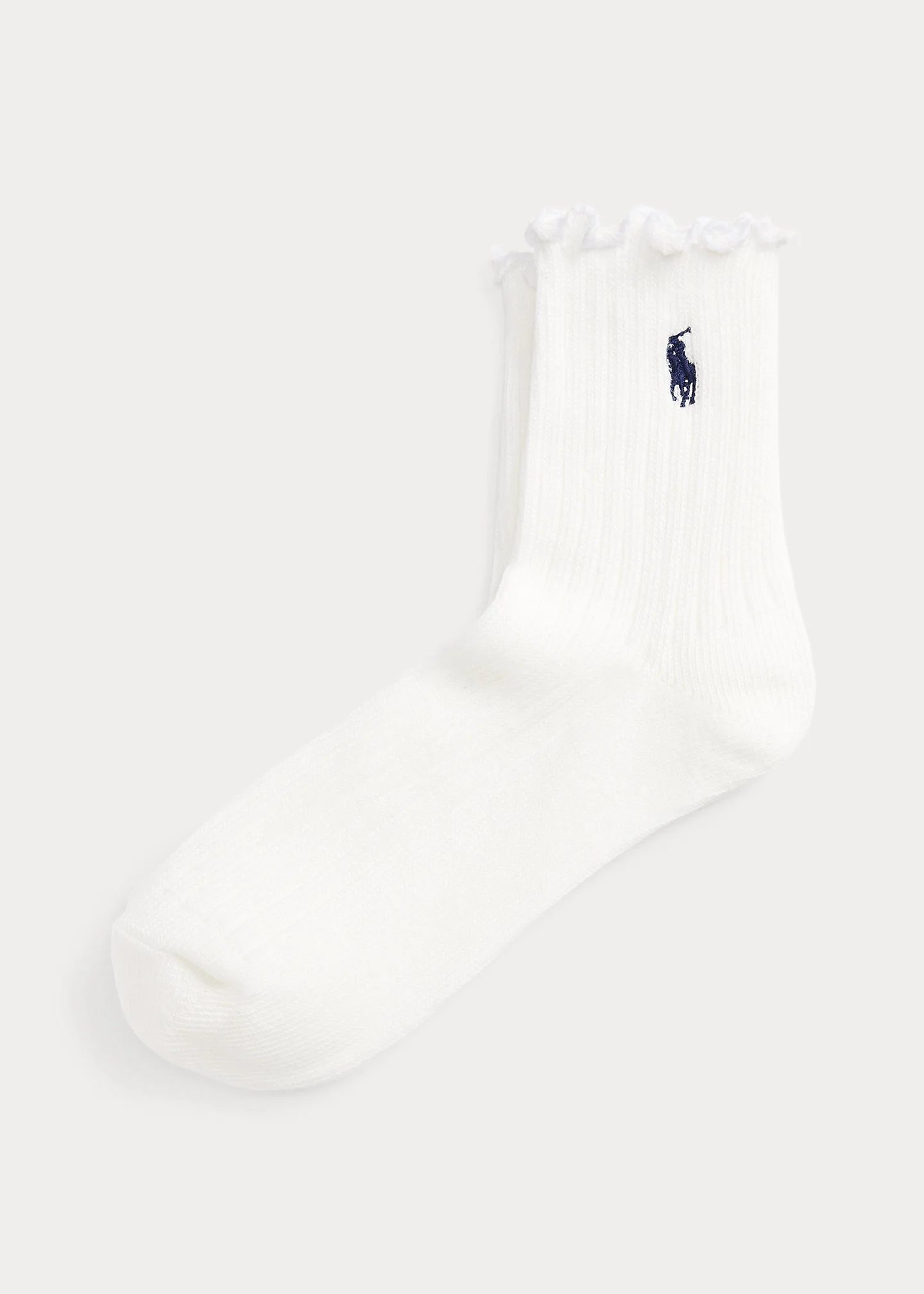 Ruffled-Cuff Ankle Socks - 1