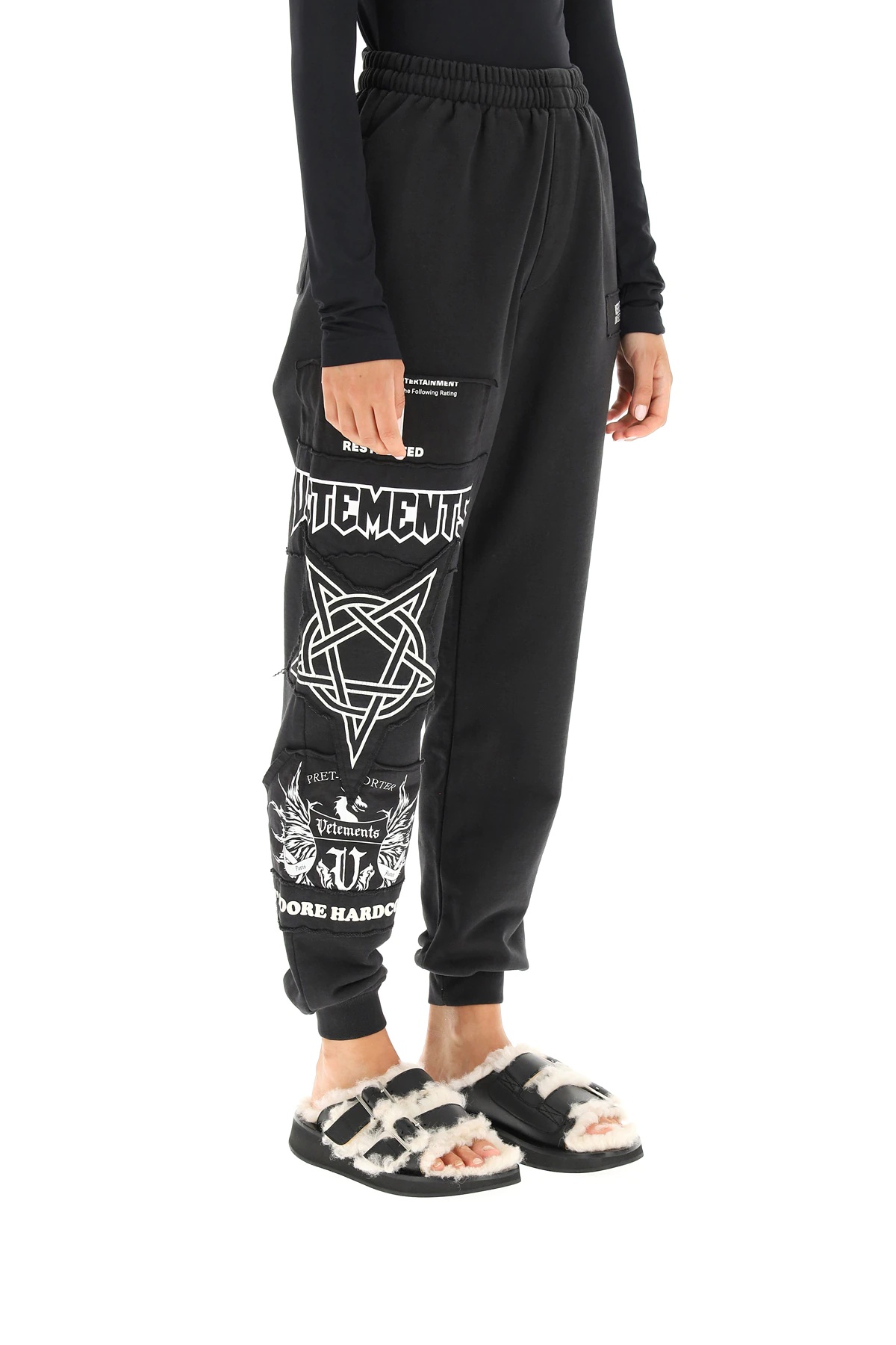 JOGGER PANTS WITH HARDCORE LOGO - 3