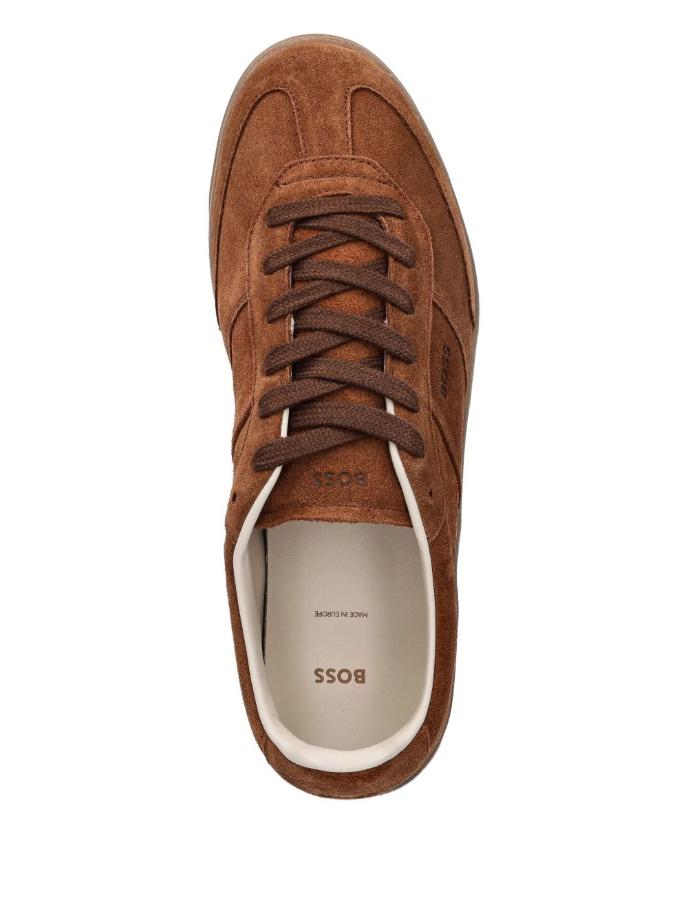 logo-detail suede sneakers - 3