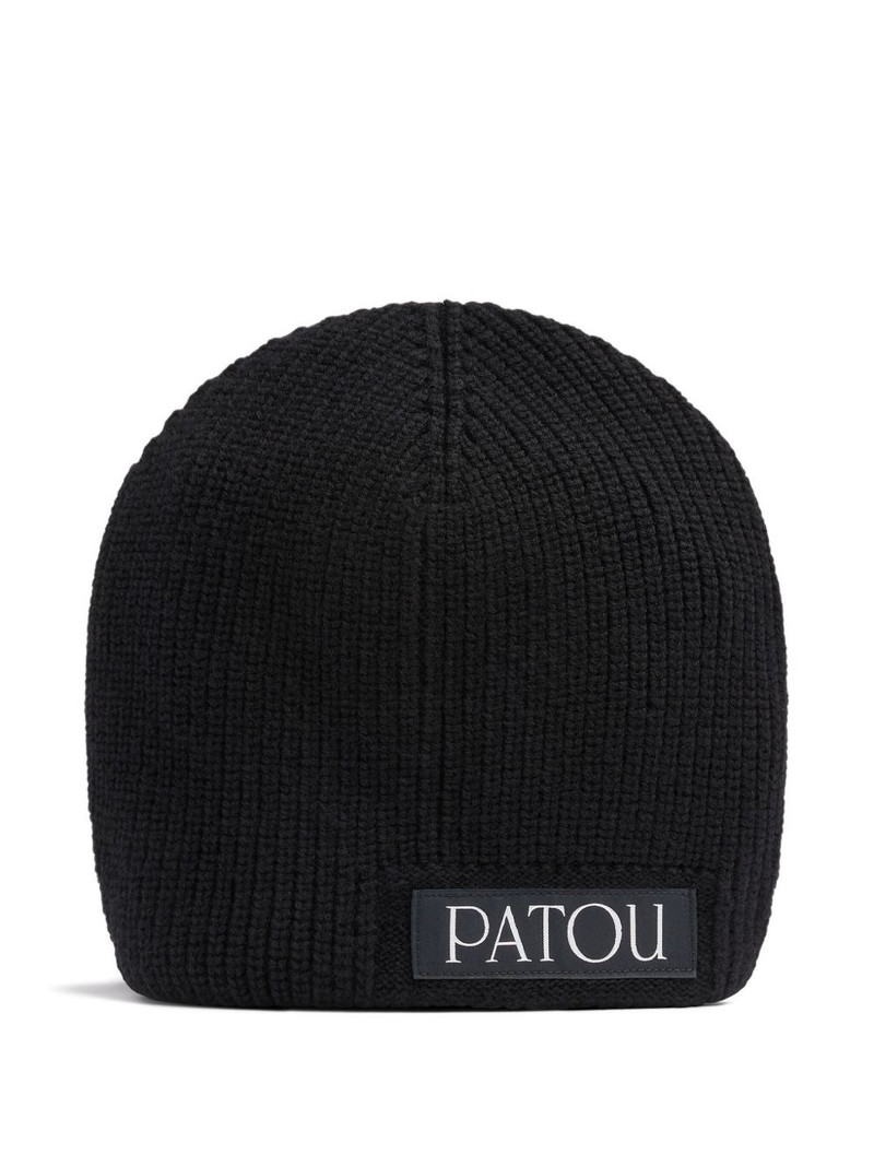 wool logo beanie 1