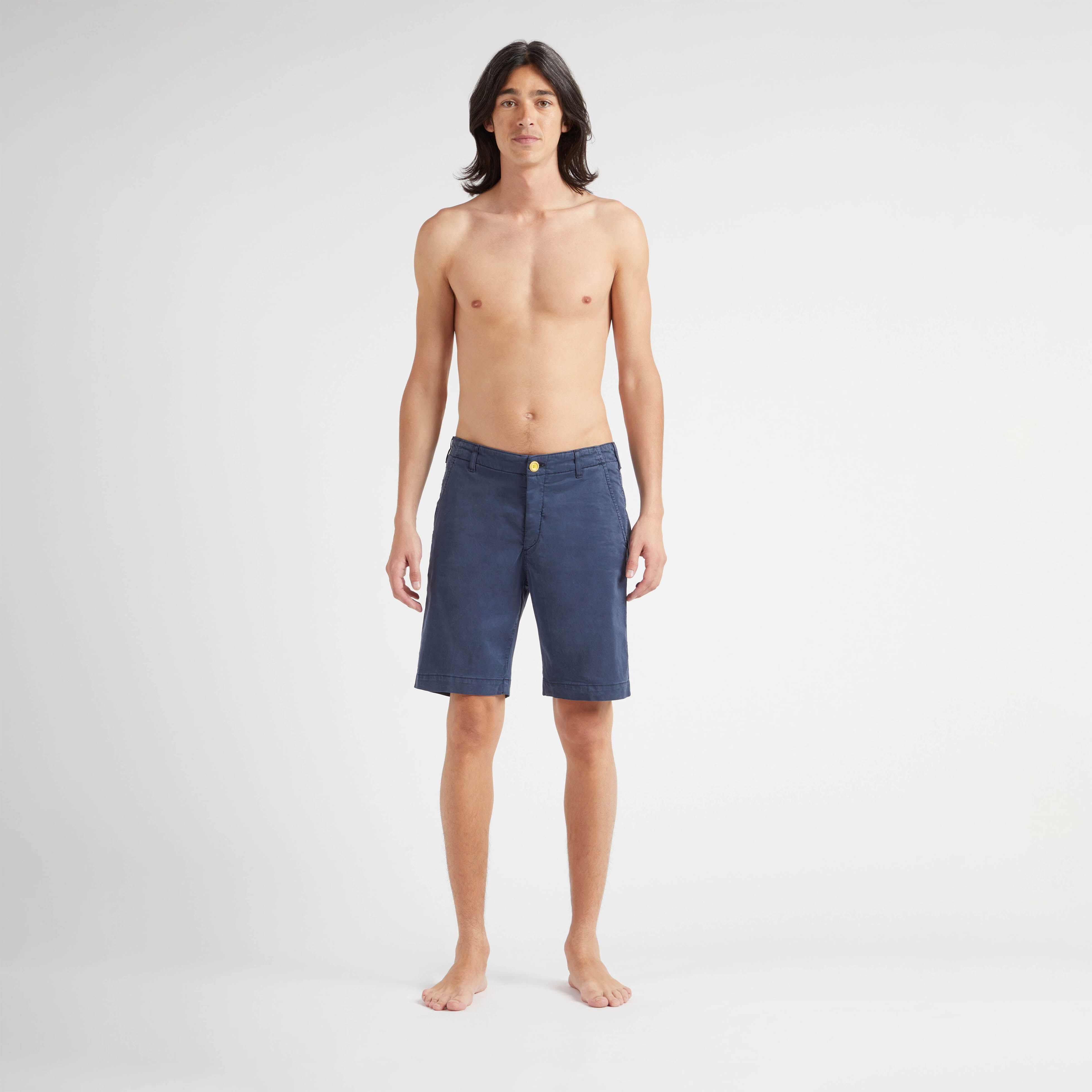 Men Tencel Satin Bermuda Shorts Solid - 3