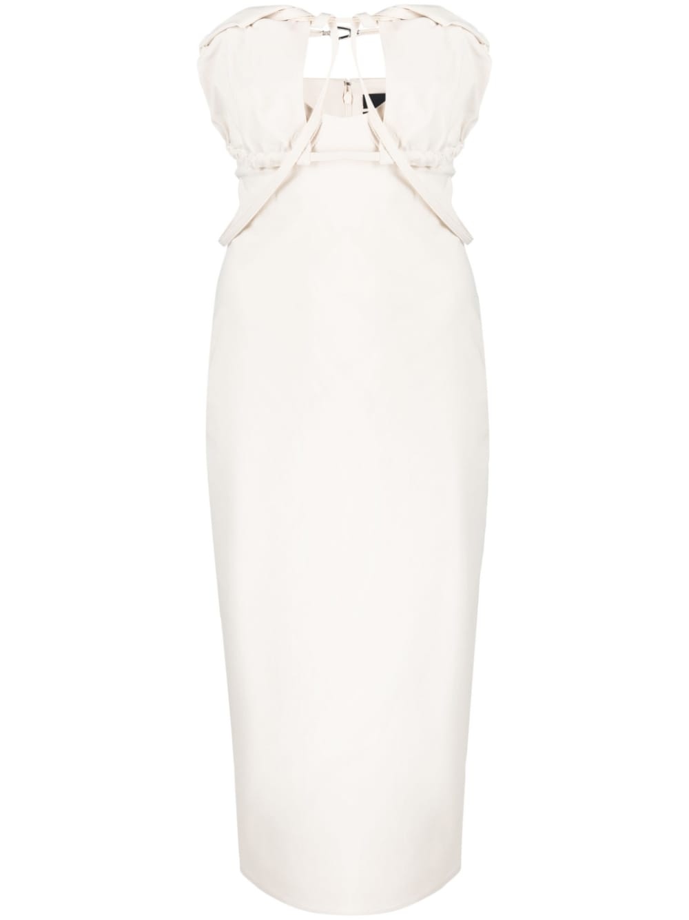 tailored strapless dress, Jacquemus