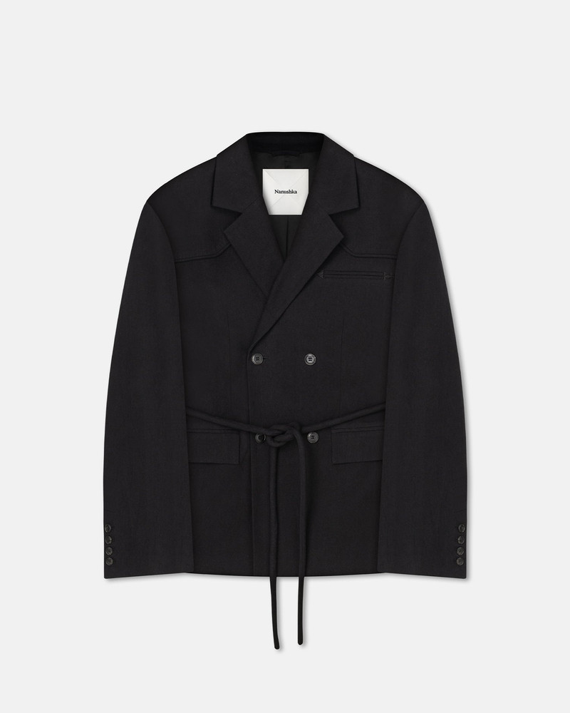 Washed-Canvas Blazer 1