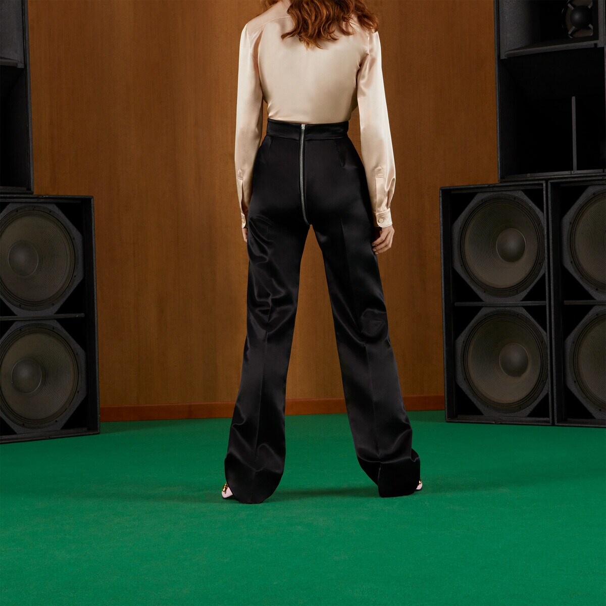 Straight satin pants - 7