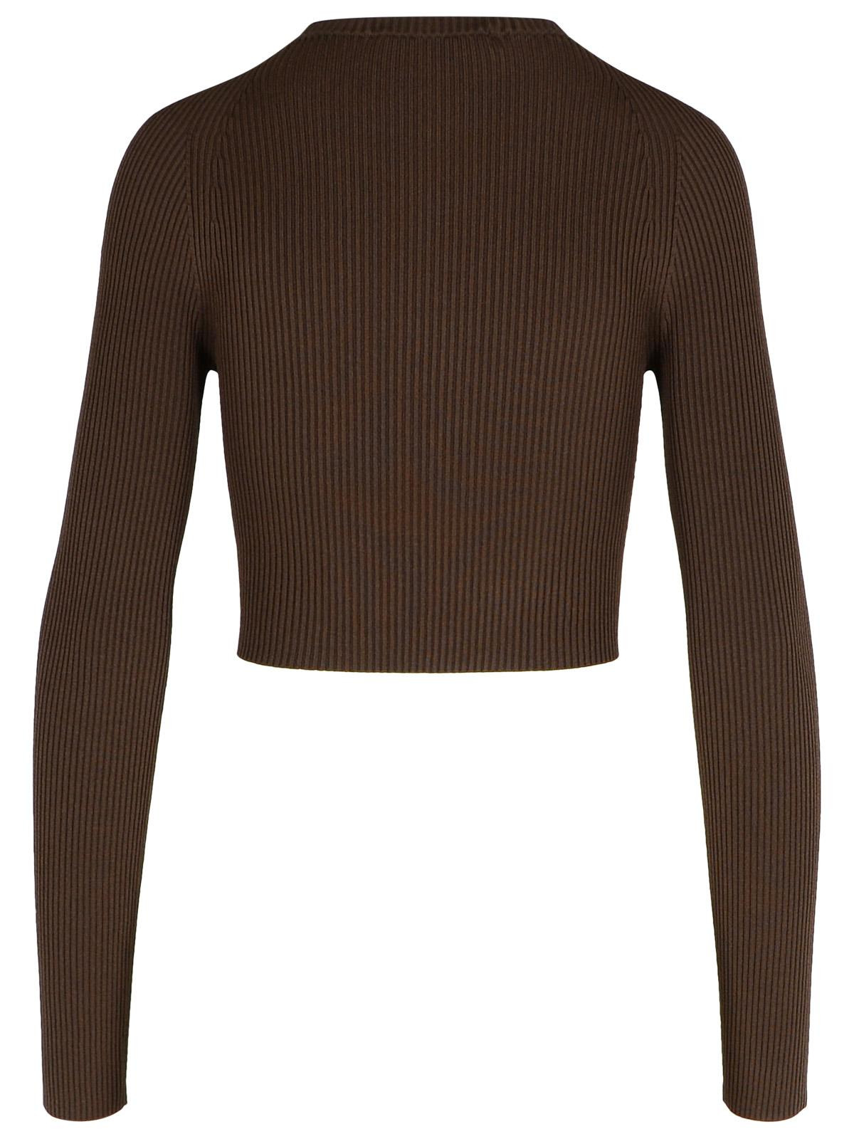 Max Mara 'Ala' Brown Viscose Blend Sweater Women - 3