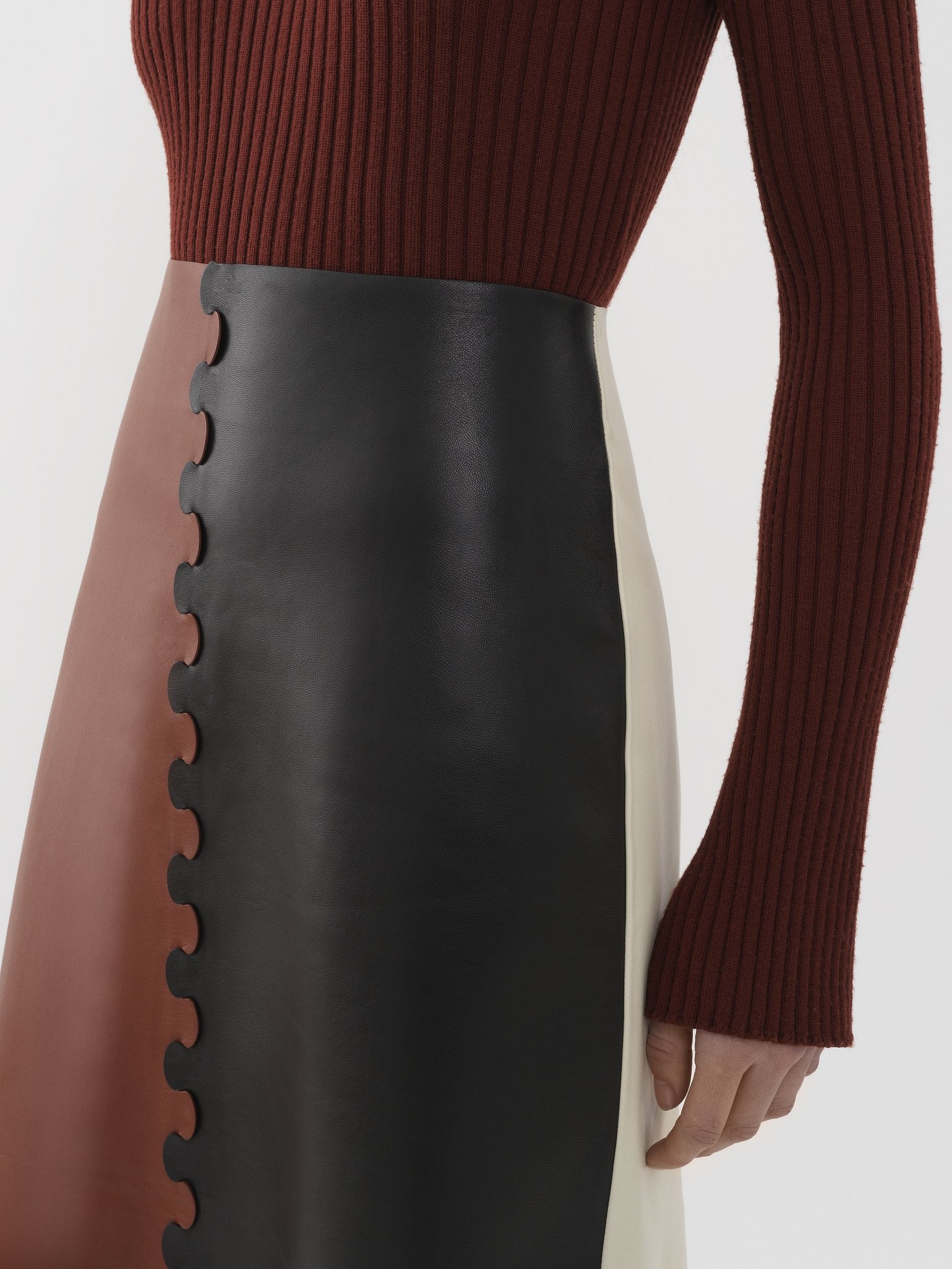 A-LINE MID-LENGTH SKIRT - 5