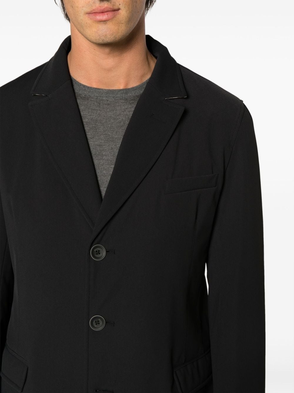 single-breasted notch-lapels coat - 9