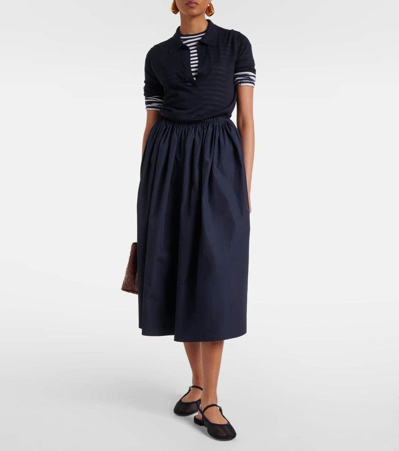 Gianvito Rossi Leather-trimmed organza ballet flats outlook