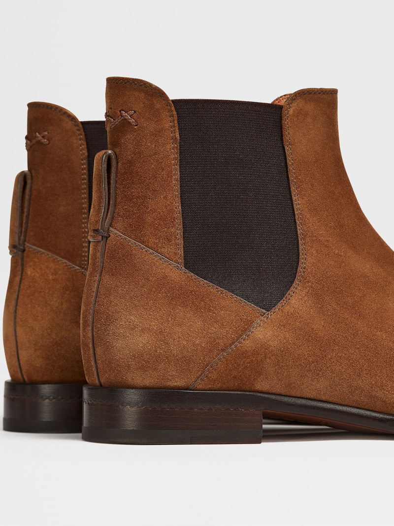 CIGAR SUEDE VIENNA BLAKE CHELSEA BOOTS 4