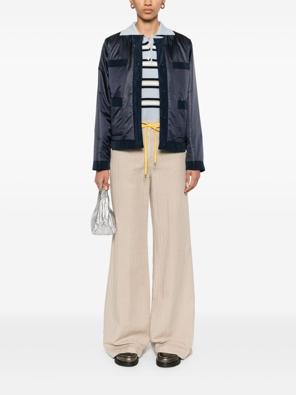striped wide-leg trousers - 2