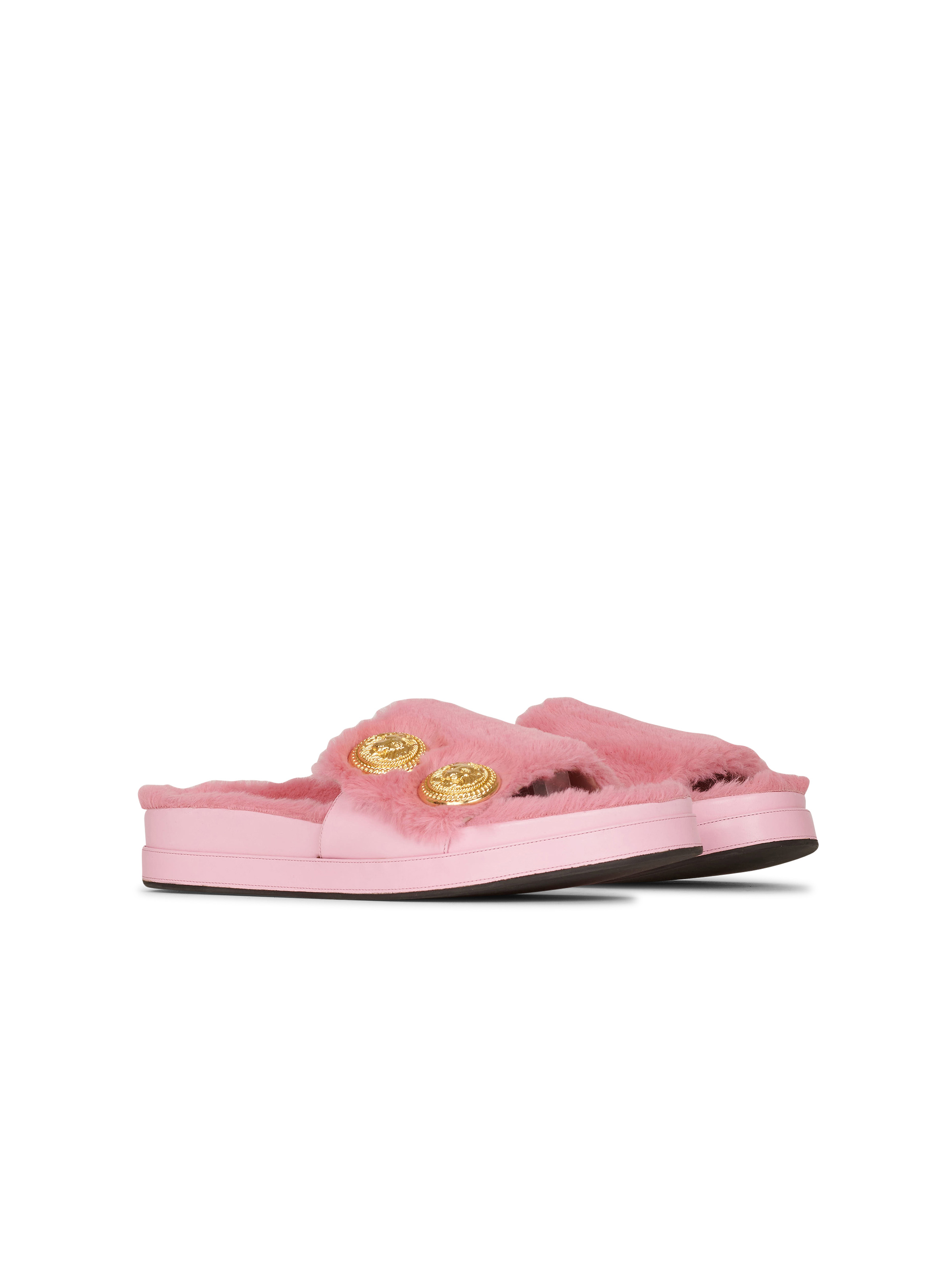 Faux fur Tam flat mules - 2