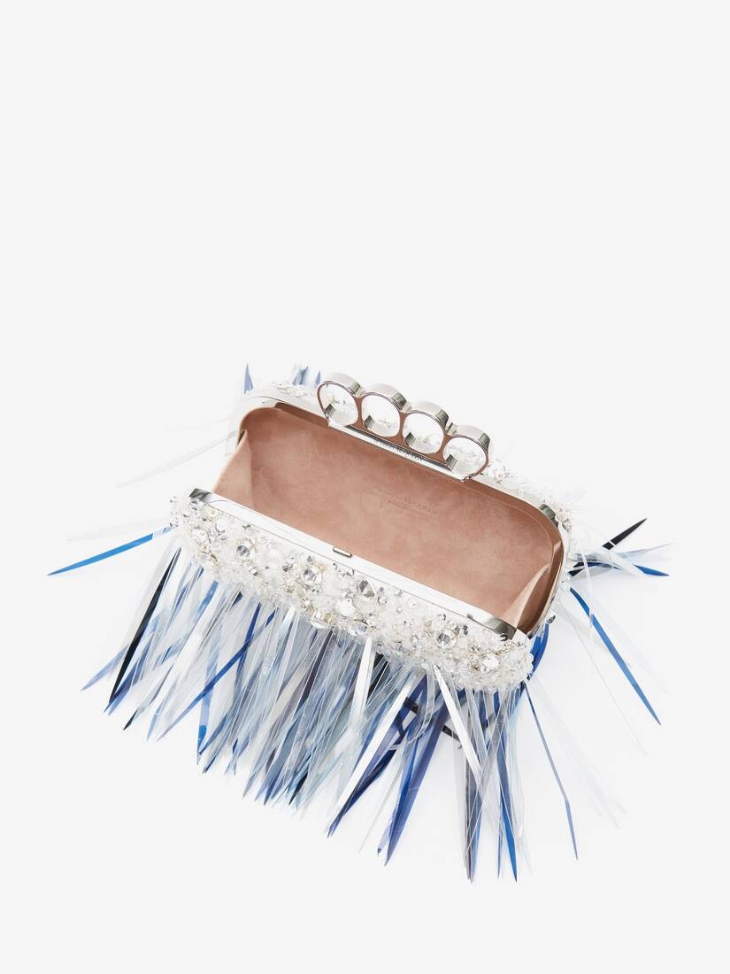 Four-ring Clutch in Silver - 4