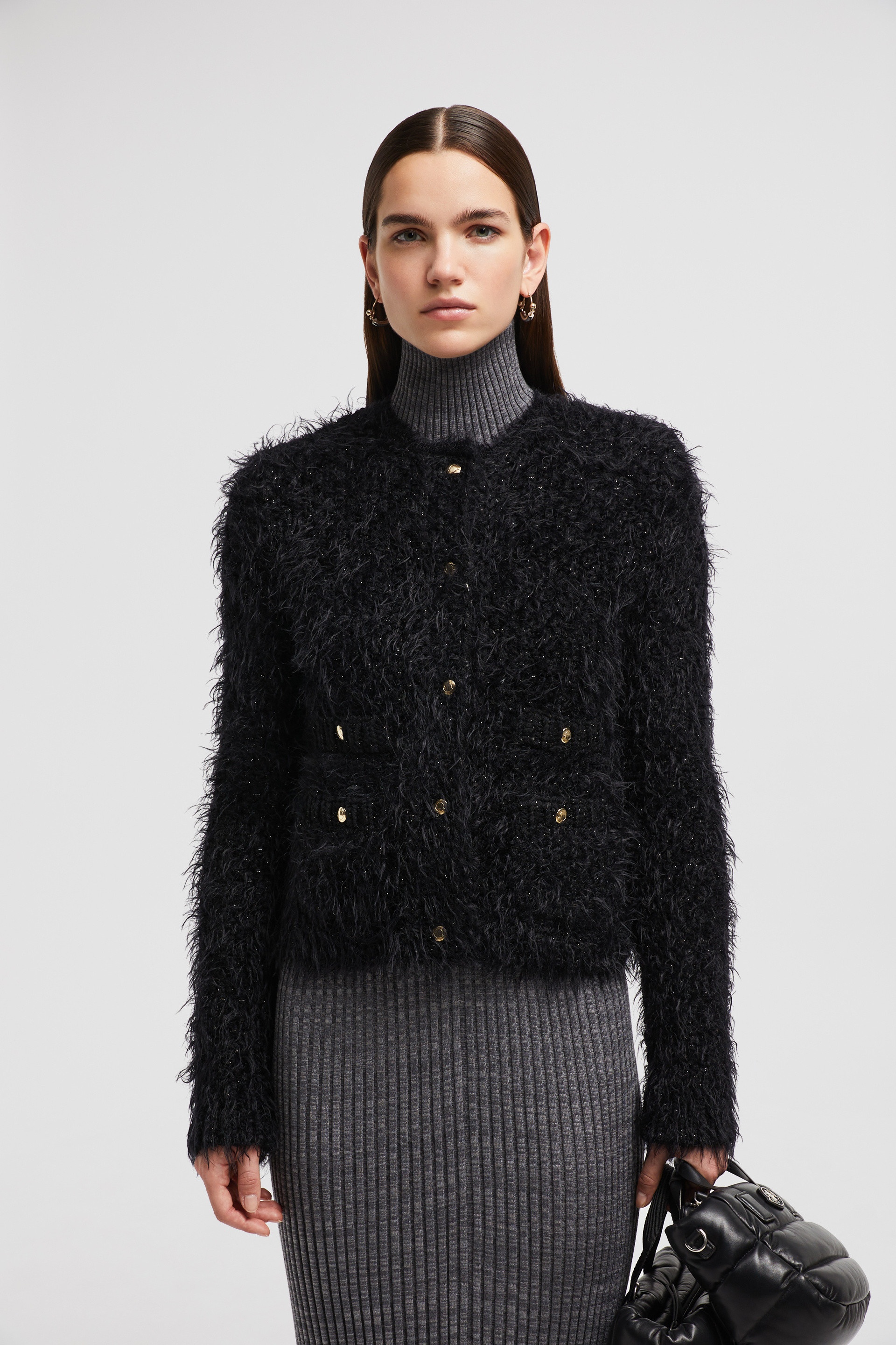 Padded Wool Cardigan - 2