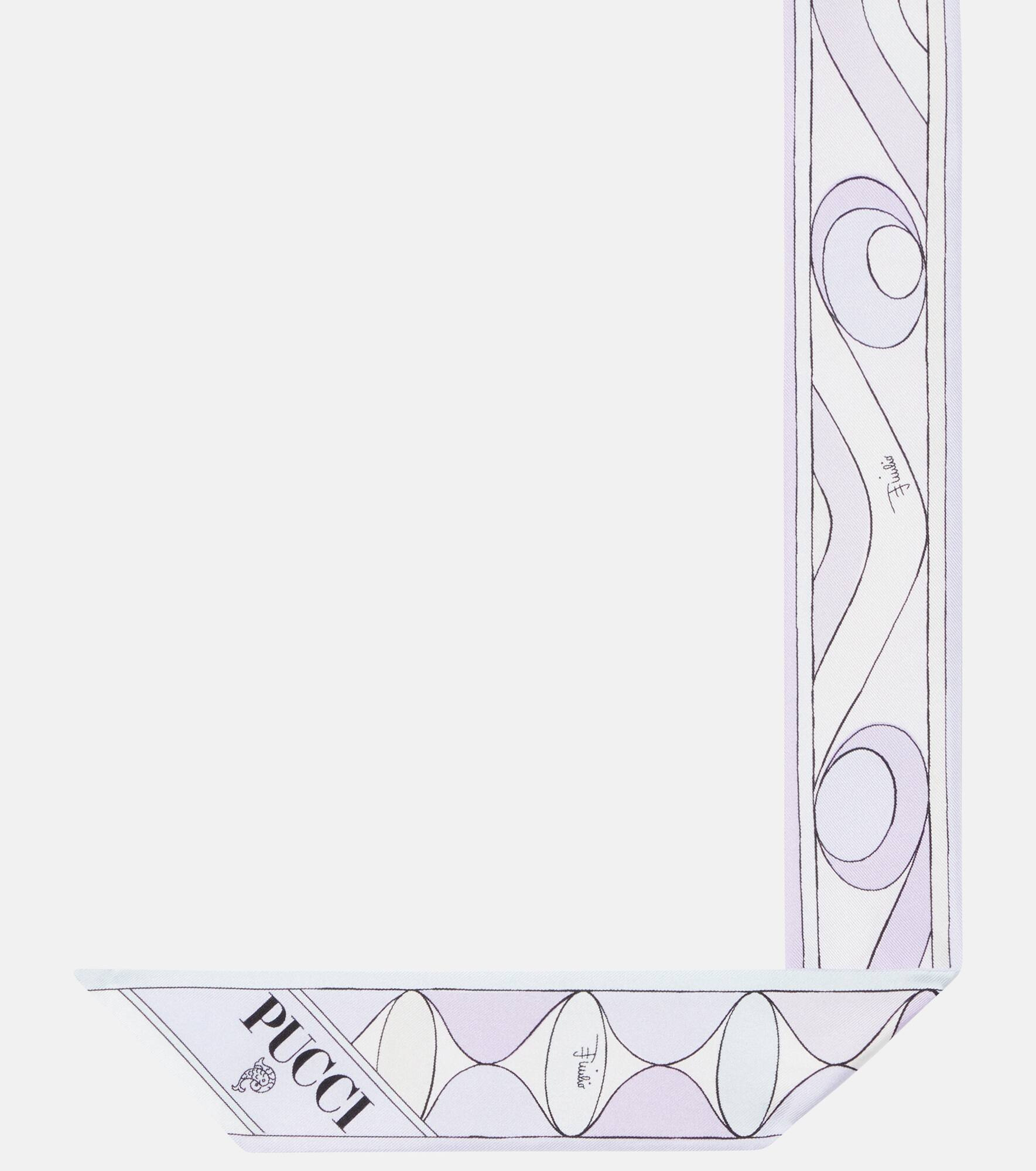 Manuba and Moiré silk twill scarf - 5