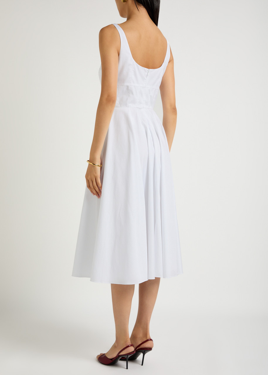 Emilia Wickstead Nikush Panelled Cotton Midi Dress - 3