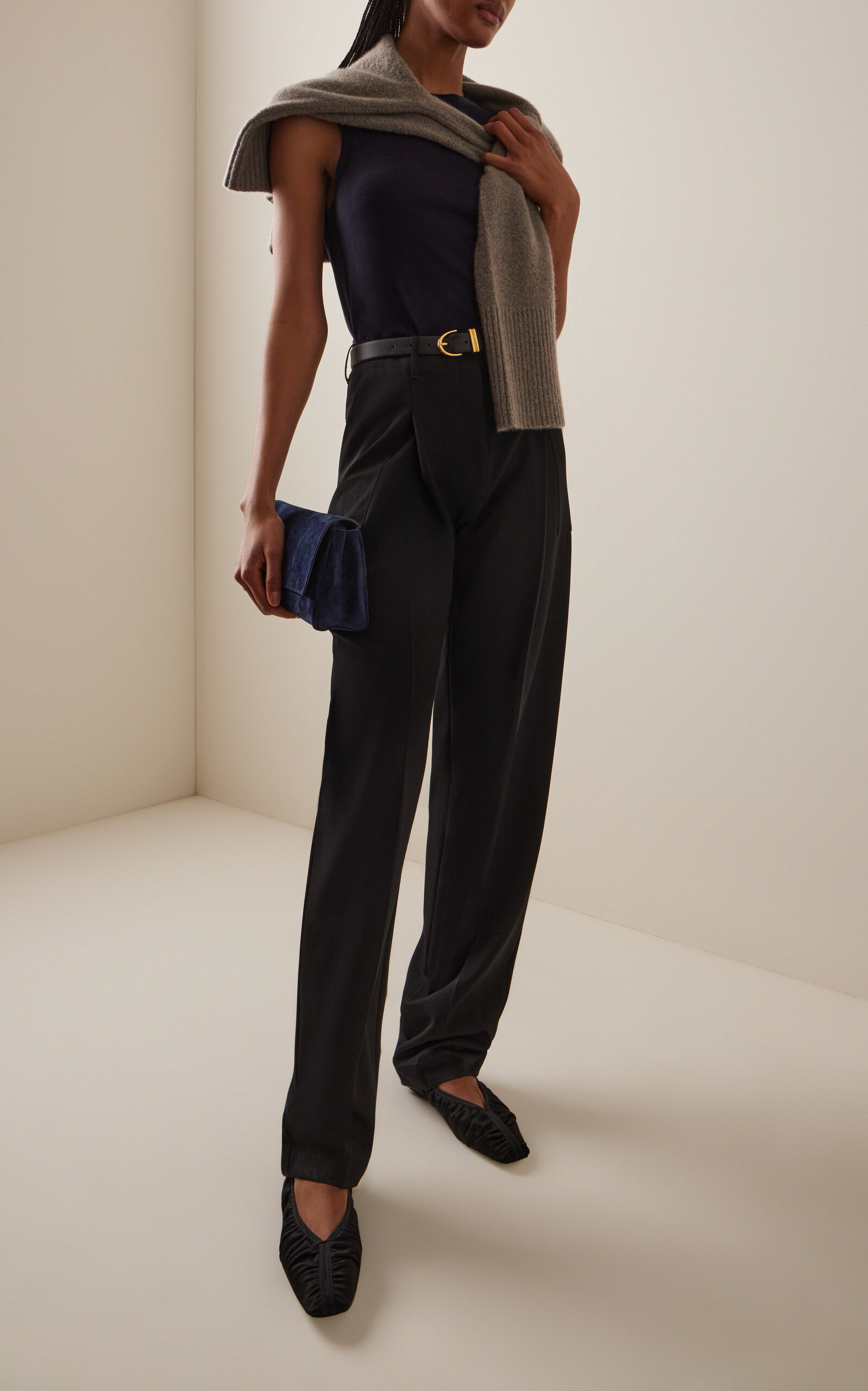 Merino Wool Top navy - 2