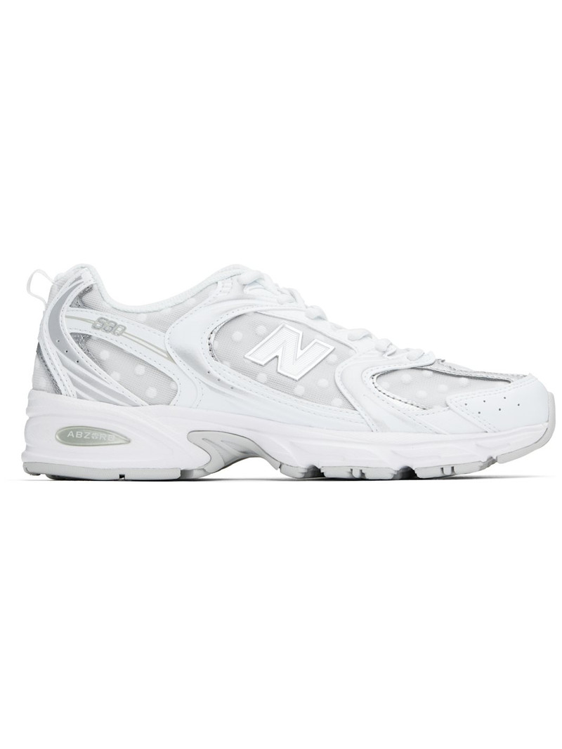 Silver & White 530 Sneakers 1