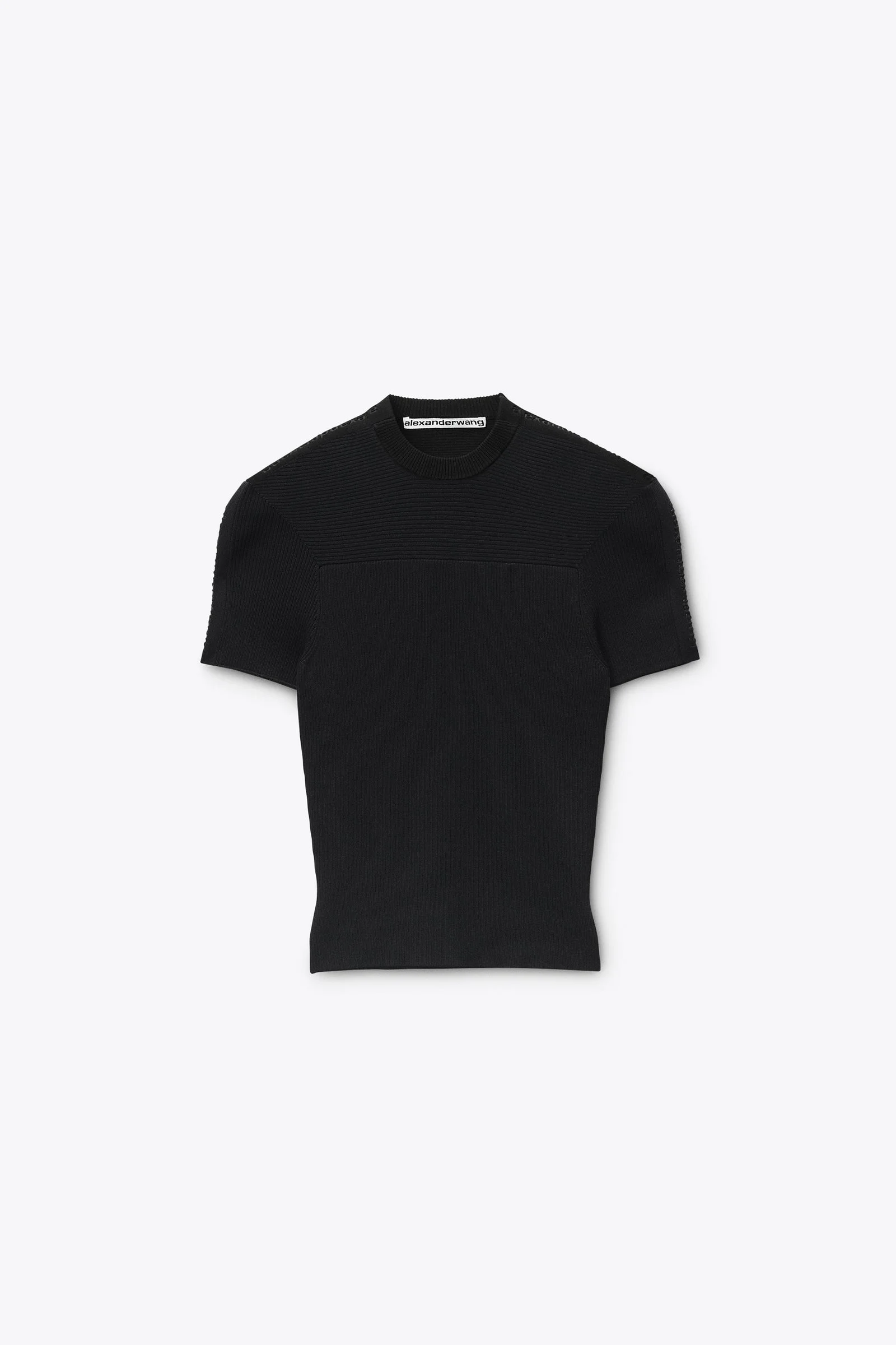 debossed logo fitted tee - 1