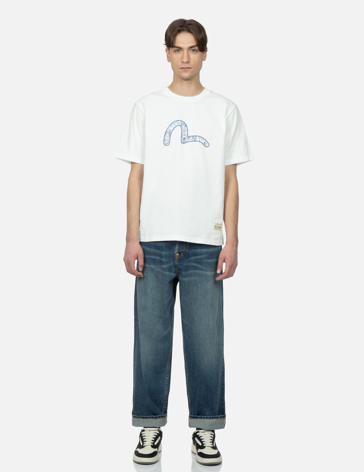 GRAFFITI DAICOCK PRINT DENIM JEANS - 6