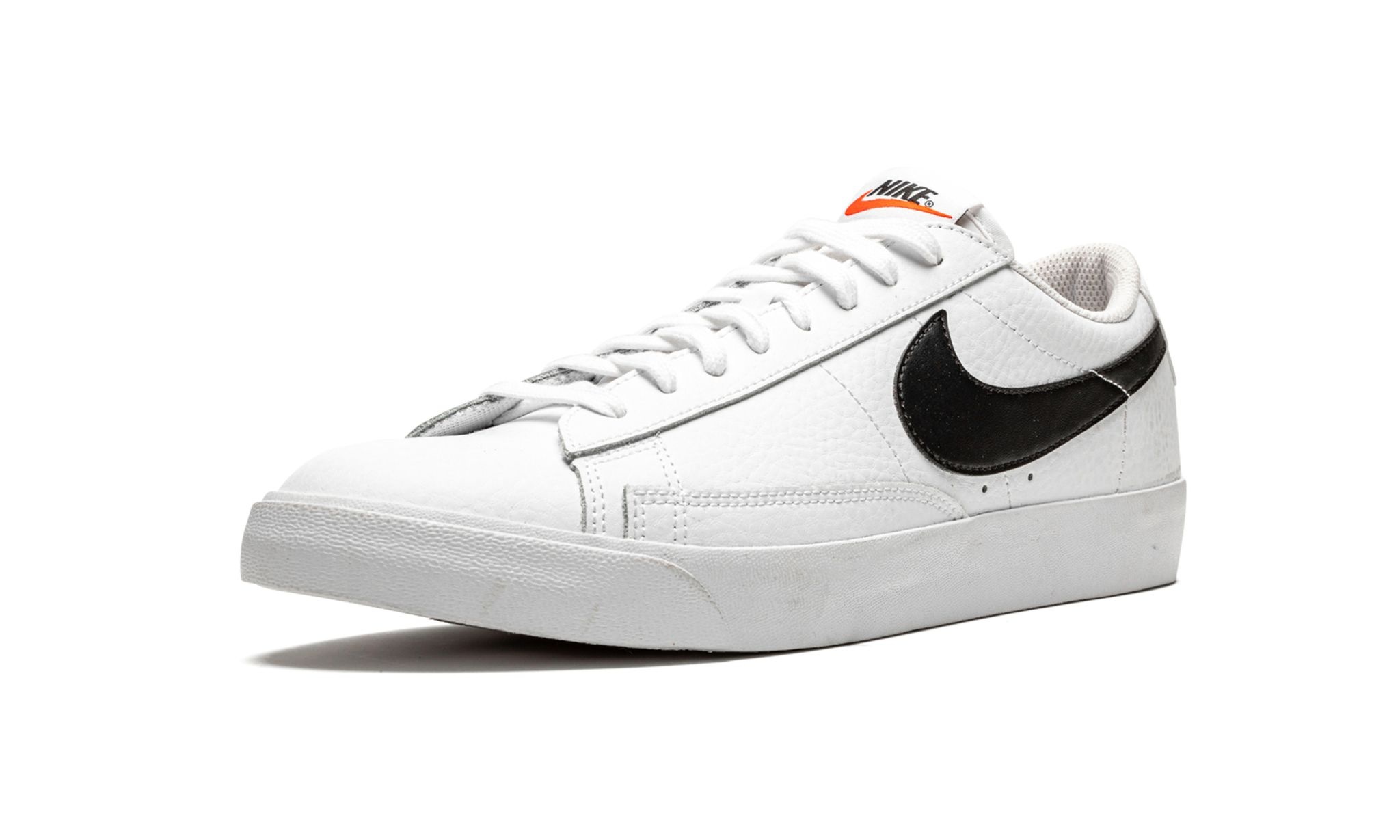 Blazer Low Leather "White / Black" - 4