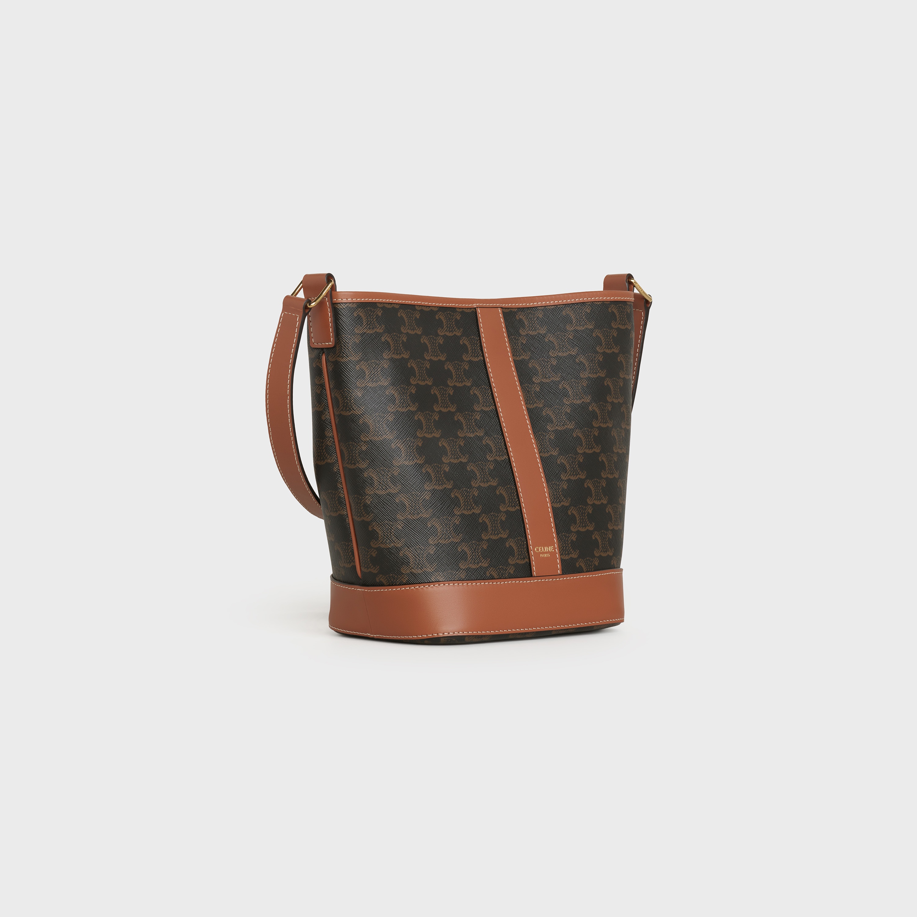 Small Bucket in Triomphe Canvas and calfskin - 2