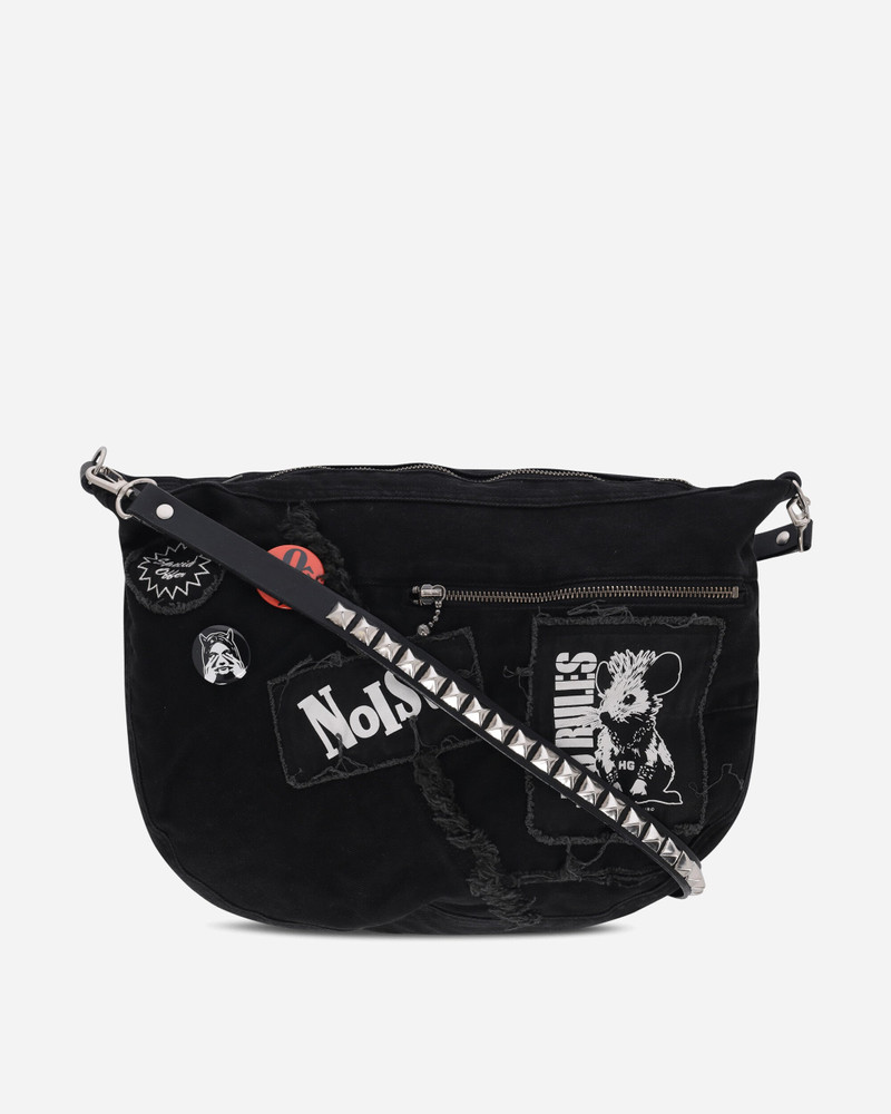 Studs Belt Shoulder Bag Black 1