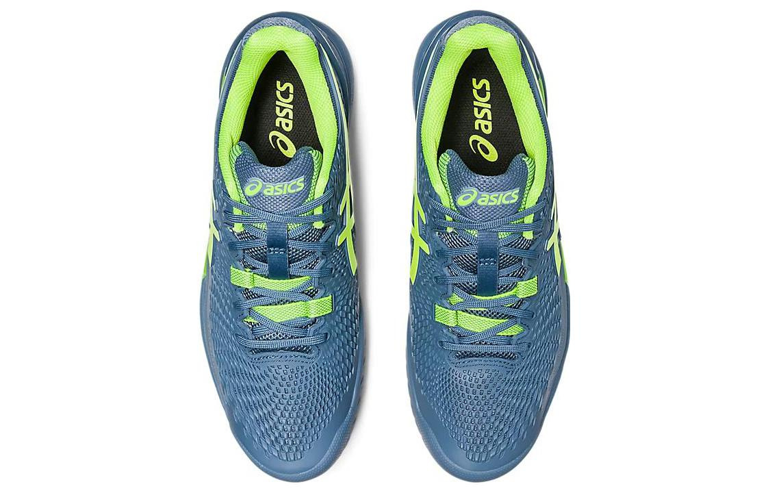 Asics Gel Resolution 9 'Steel Blue Hazard Green' 1041A330-400 - 5