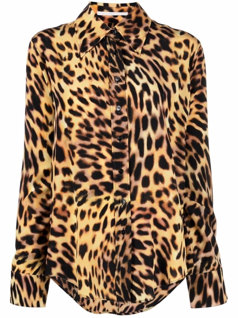 all-over leopard-print shirt - 1