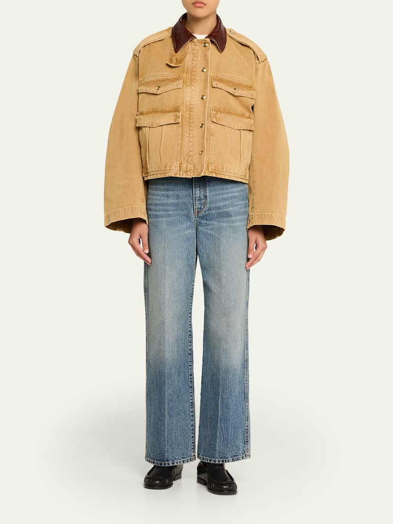 RÙADH The Quinn Acid-Washed Straight-Leg Jeans outlook