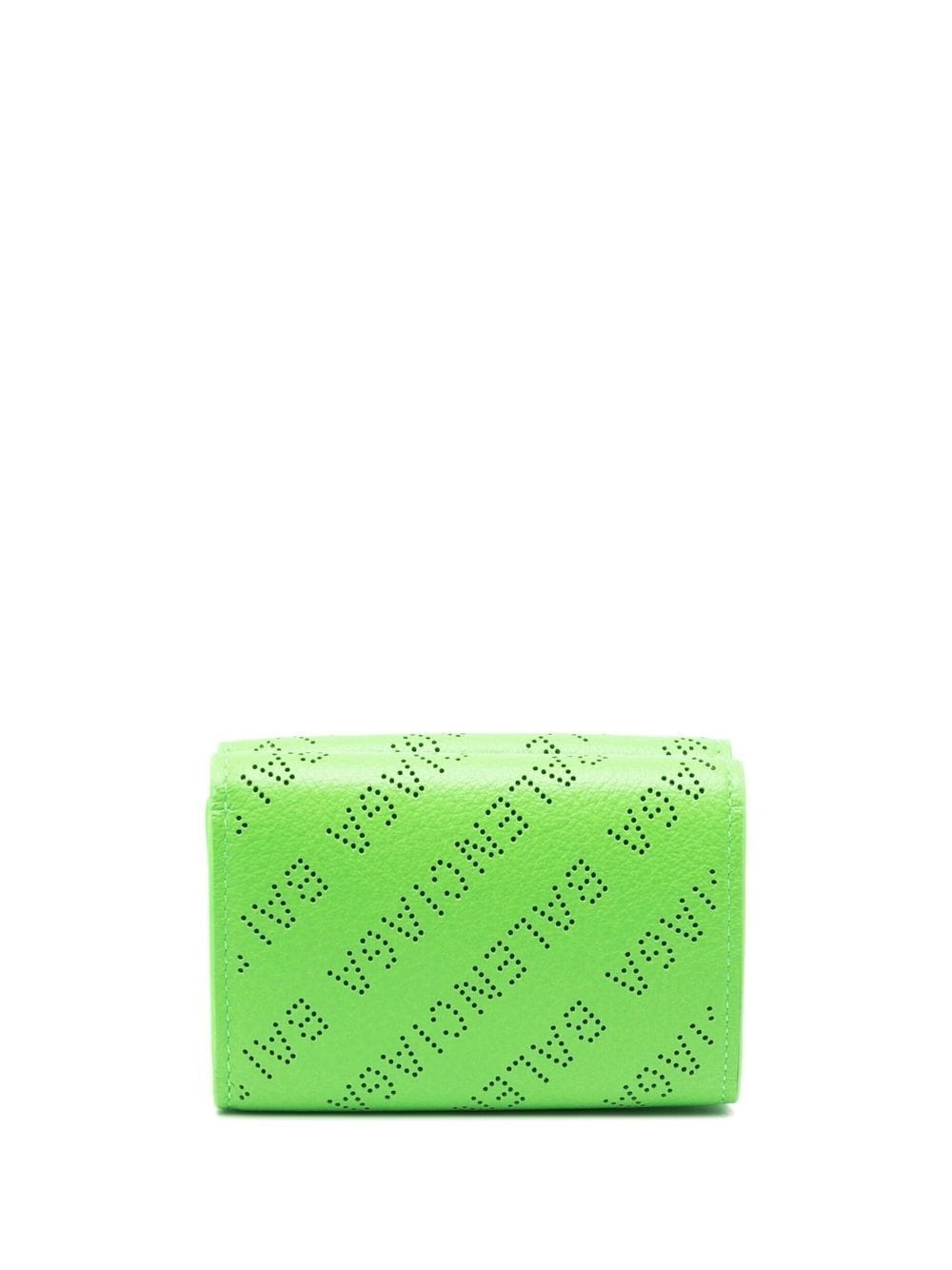 logo-print leather wallet - 1